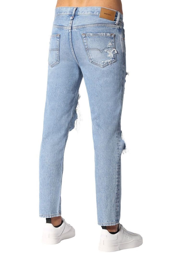 Diesel DIESEL Men's Distressed Destroy Ripped Blue Denim Jeans Size US 34 / EU 50 - 7 Thumbnail