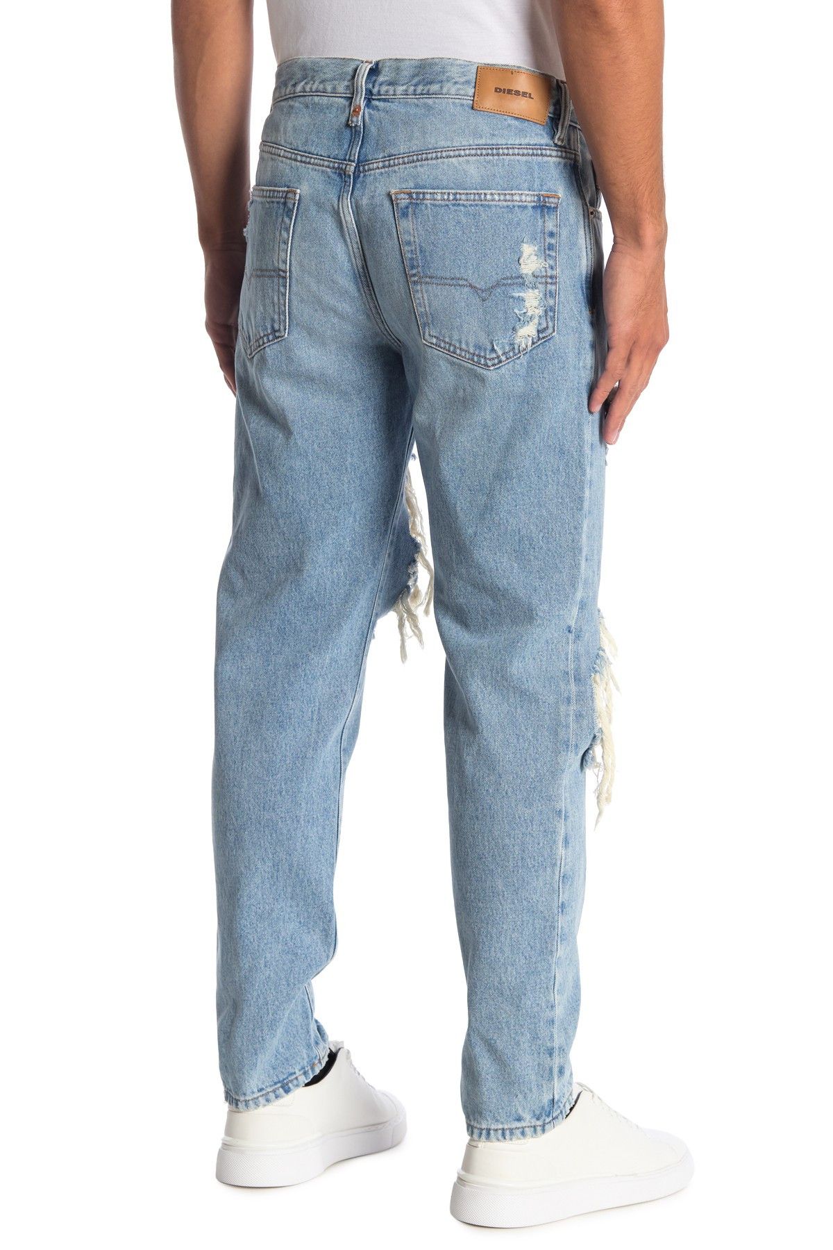 Diesel DIESEL Men's Distressed Destroy Ripped Blue Denim Jeans Size US 34 / EU 50 - 3 Thumbnail