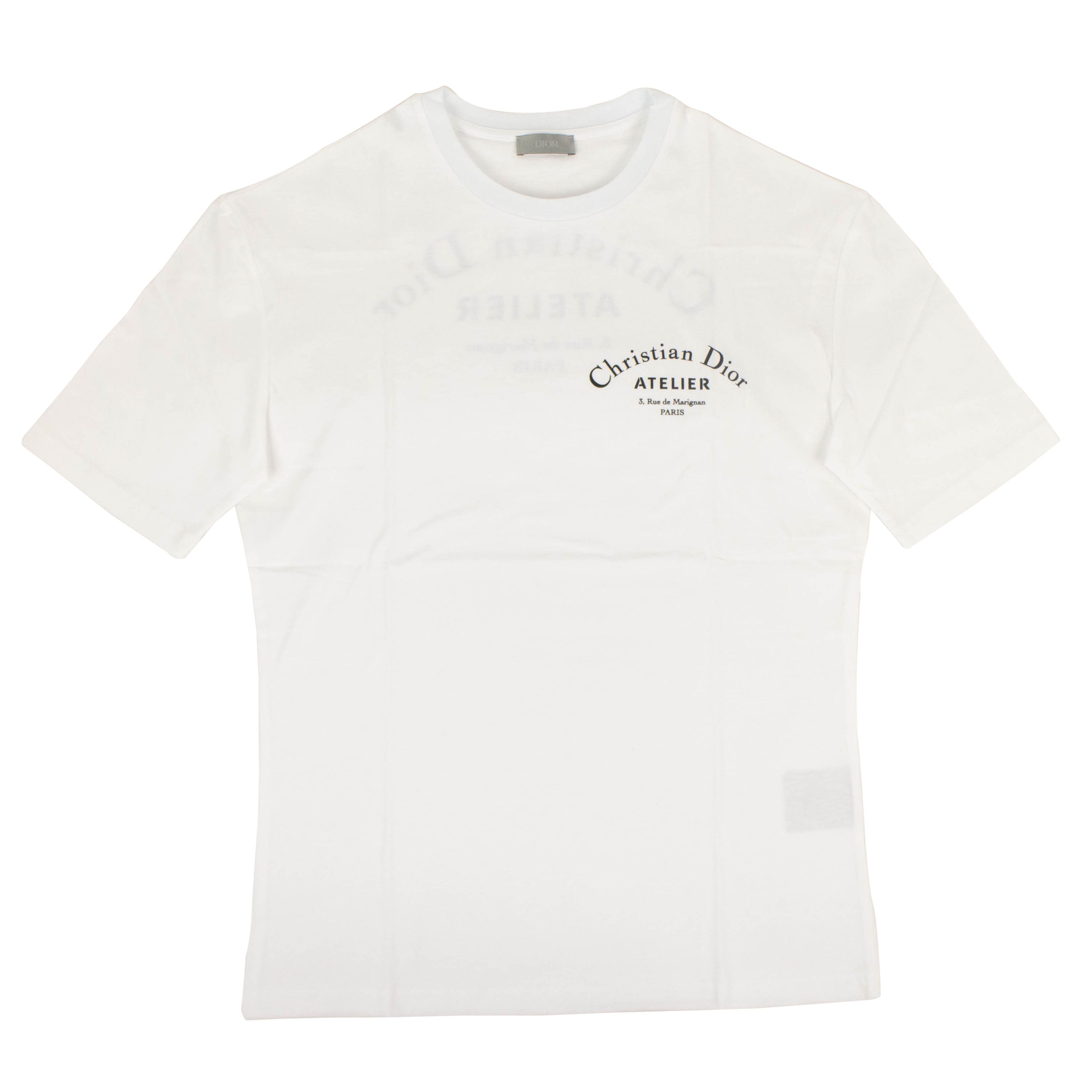 Dior White Cotton 'Christian Dior Atelier' T-Shirt Size XXS | Grailed