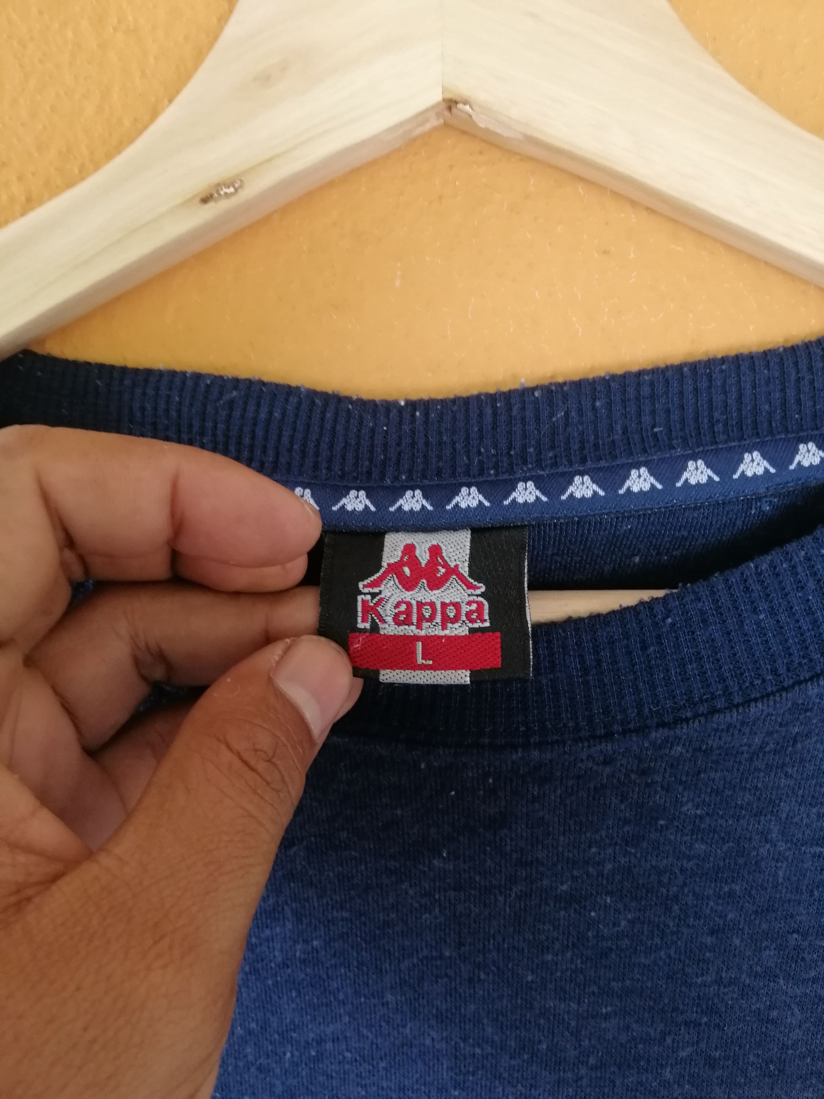 Kappa Vintage 90s KAPPA Big Logo Embroidery Tshirt B22 Size US L / EU 52-54 / 3 - 4 Thumbnail