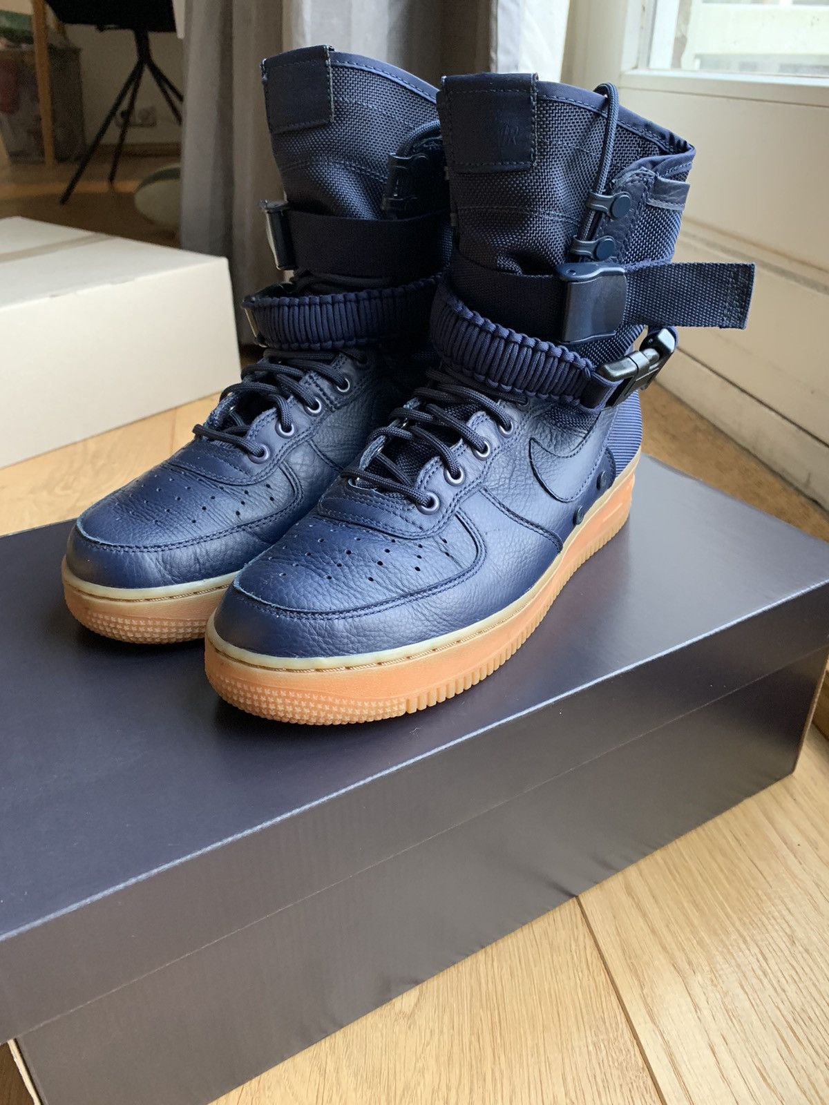 Nike Nike SF Air Force 1 Midnight Navy Gumsole | Grailed