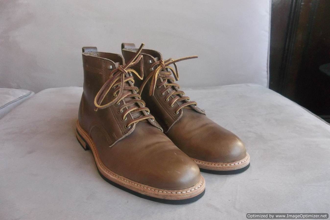 Rancourt & Co. Rancourt x Taylor Stitch Moto Boots, Natural Chromexcel ...
