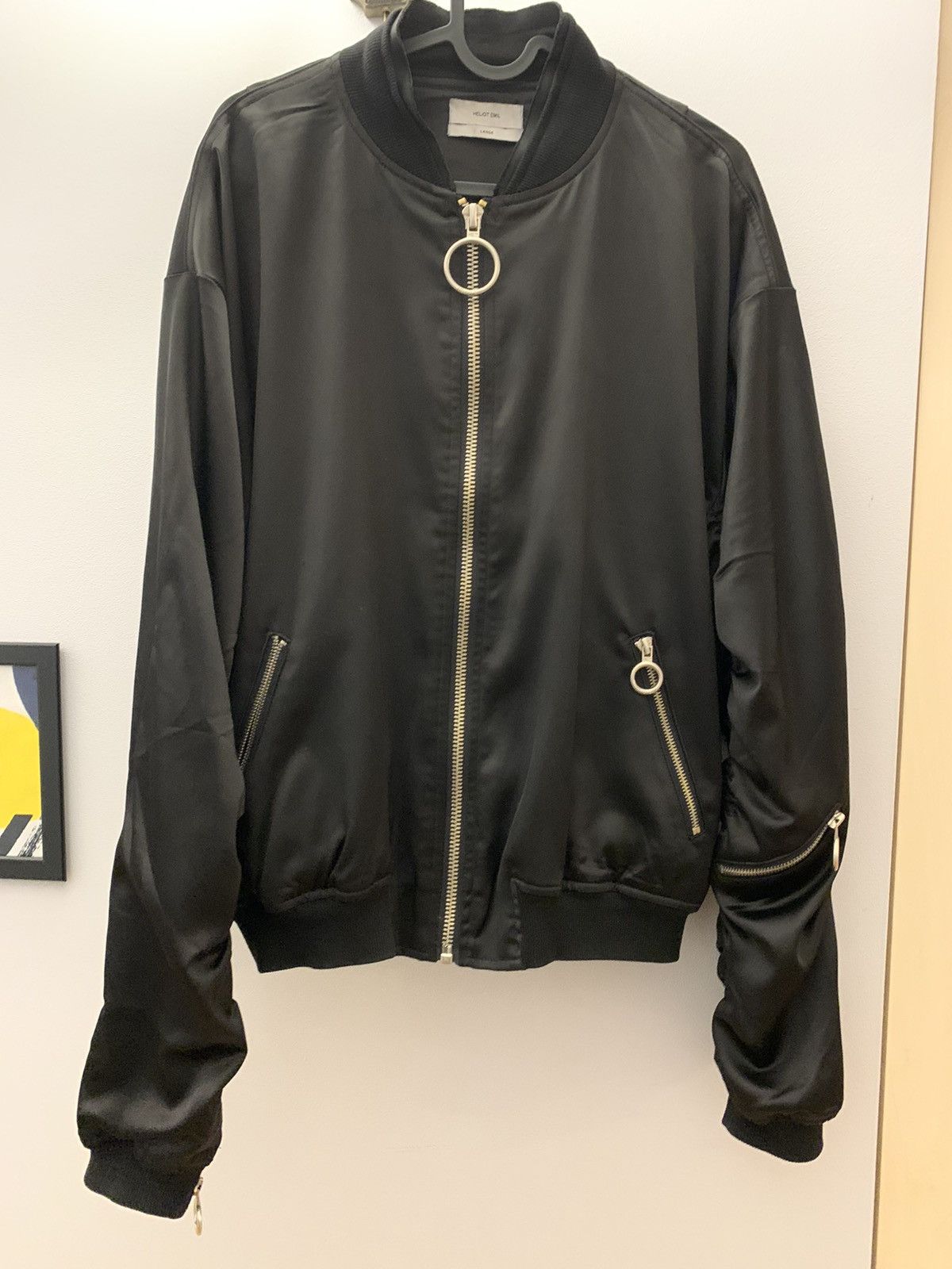 Heliot Emil Satin Jacket With Extended Sleeves