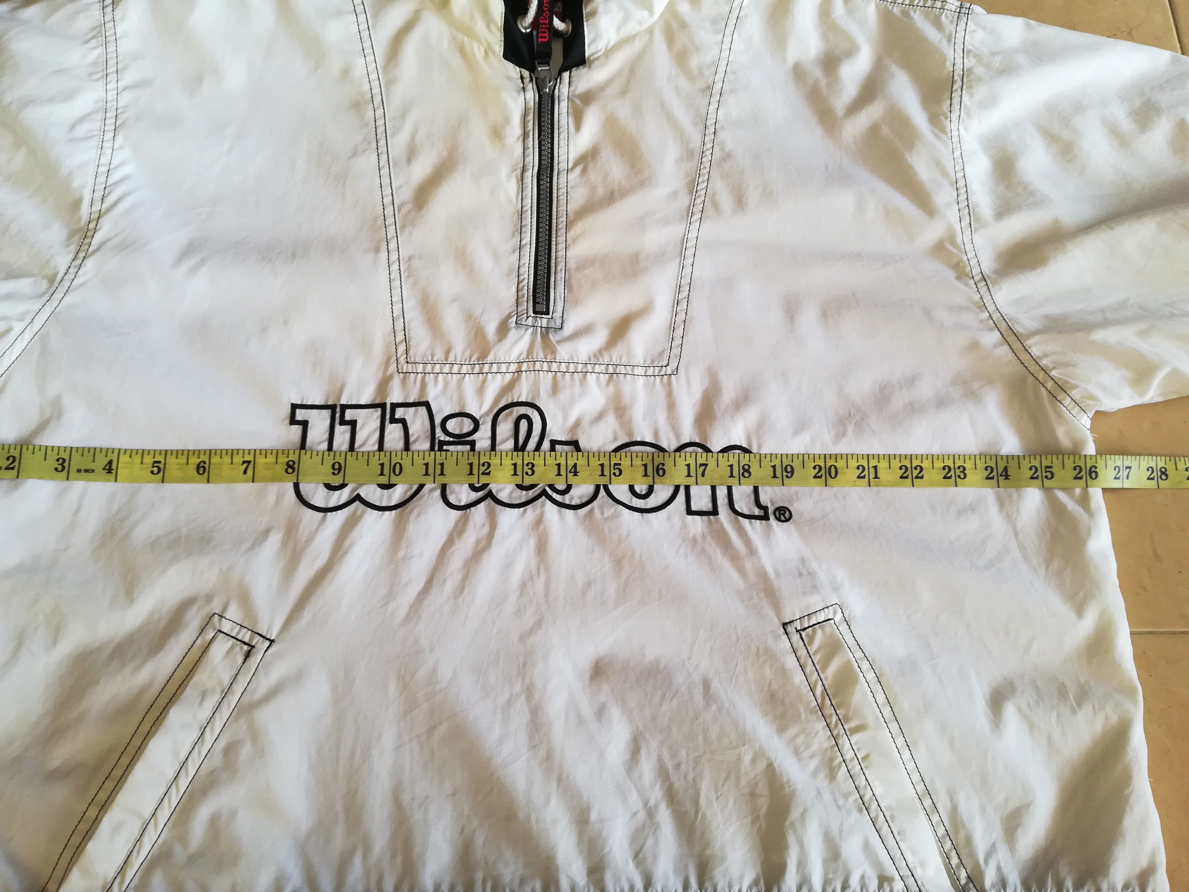 Vintage × Wilson Vintage Wilson Hoodie Jacket Windbreaker Size US XL / EU 56 / 4 - 4 Thumbnail