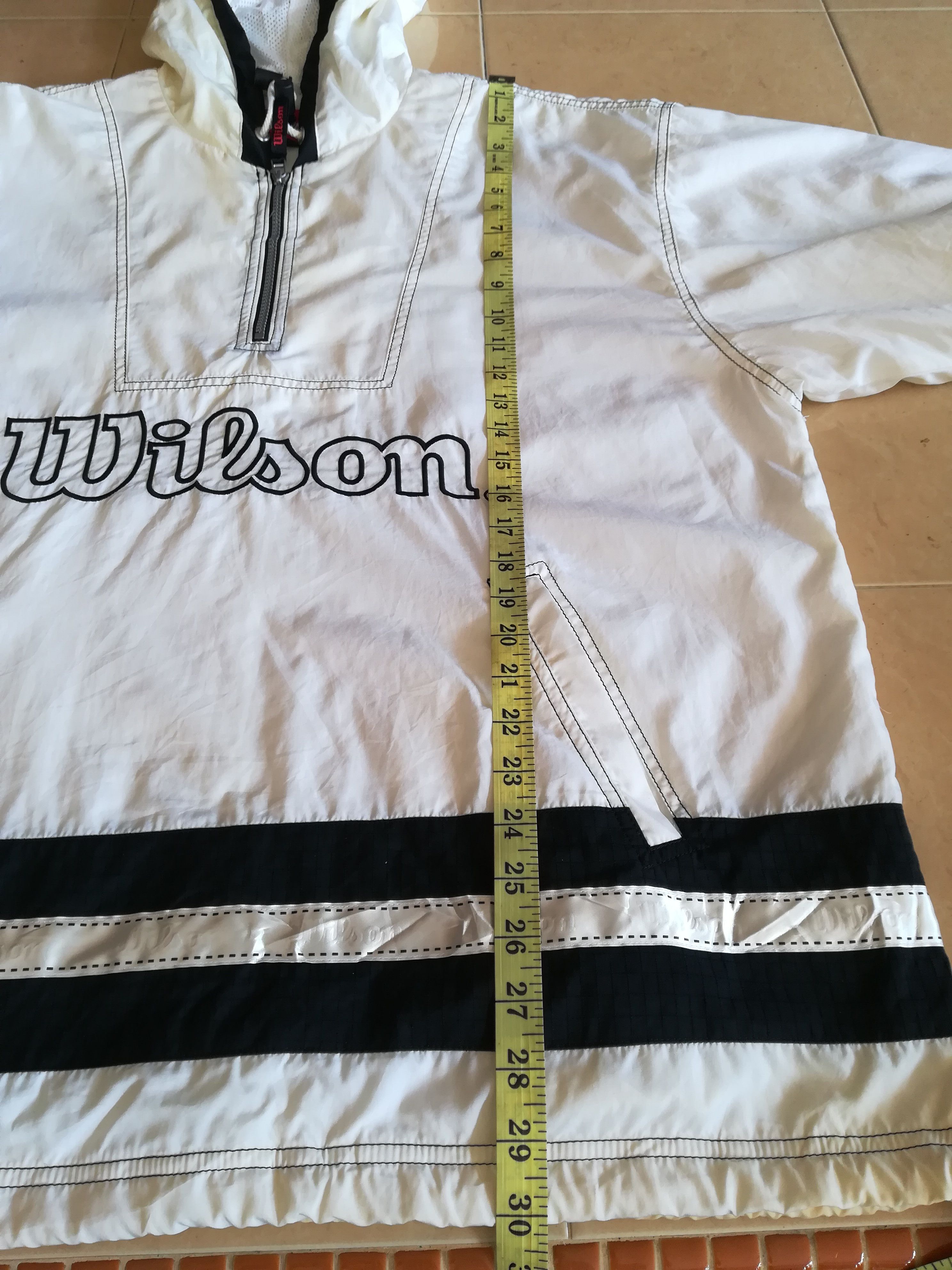 Vintage × Wilson Vintage Wilson Hoodie Jacket Windbreaker Size US XL / EU 56 / 4 - 5 Thumbnail