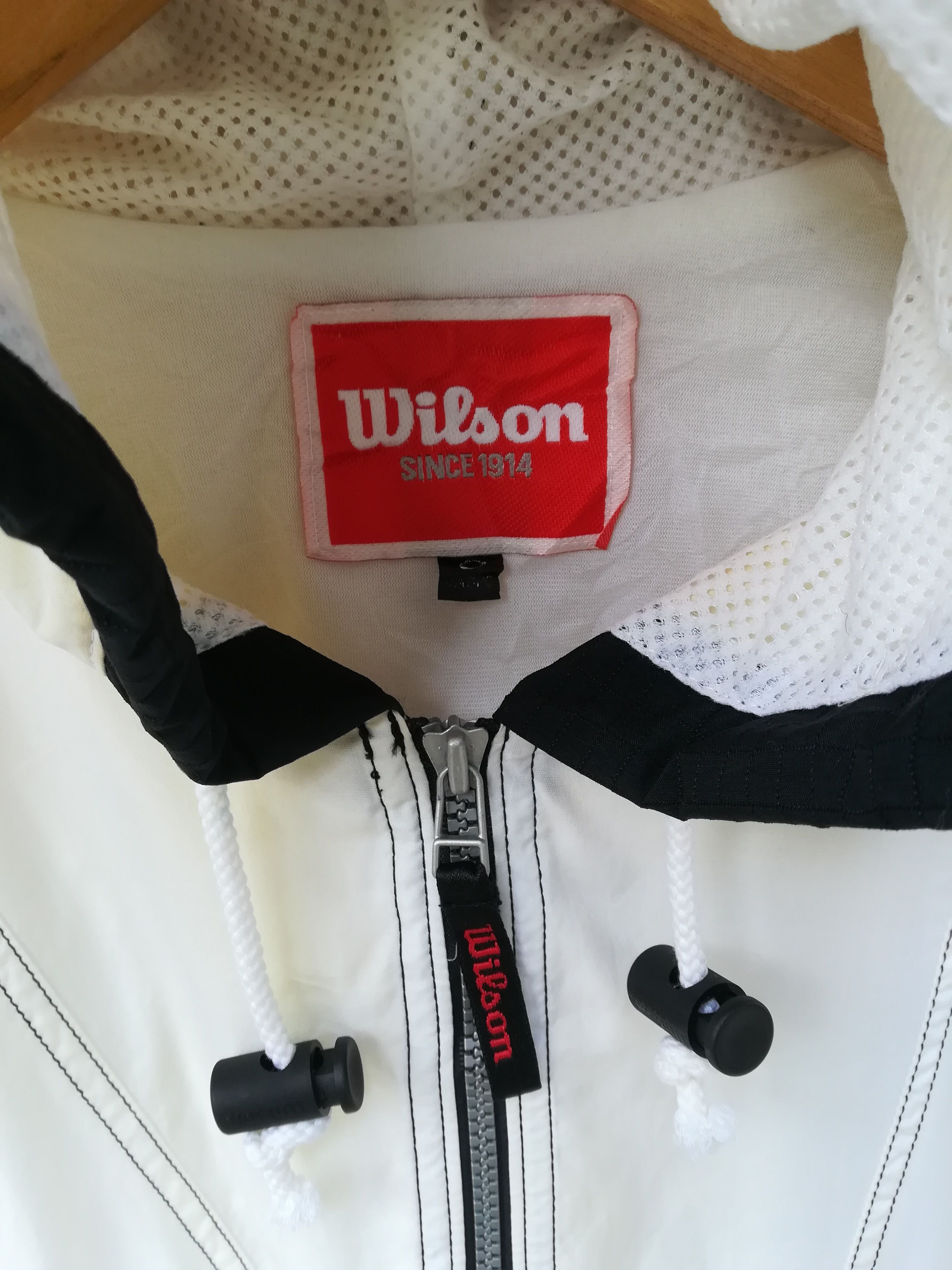 Vintage × Wilson Vintage Wilson Hoodie Jacket Windbreaker Size US XL / EU 56 / 4 - 2 Thumbnail