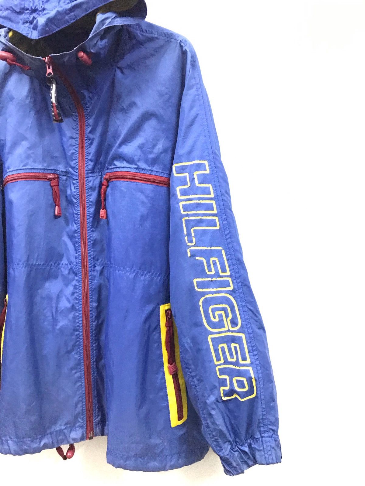 Vintage Tommy Hillfiger Hoodie Windbreaker jacket Light Jackets