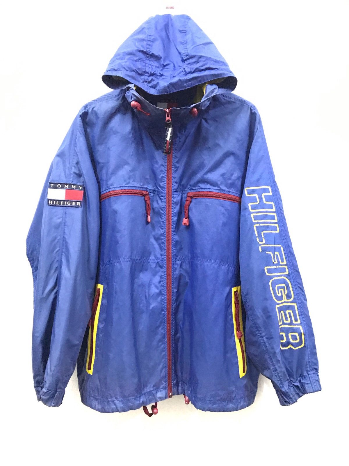 Vintage Tommy Hillfiger Hoodie Windbreaker jacket Light Jackets