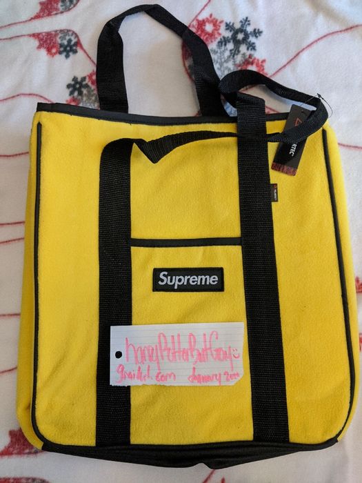 Supreme Supreme FW18 Polartec Tote Bag Yellow Brand New | Grailed