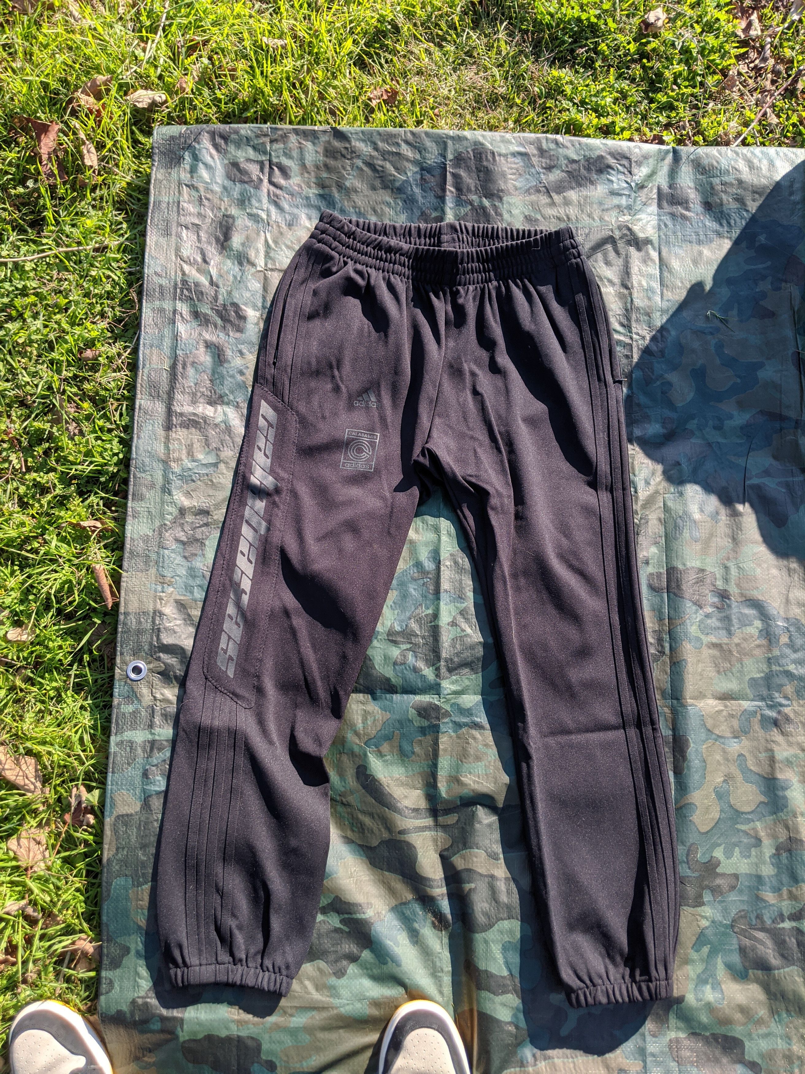 Kanye West Adidas Calabasas black sweat pants