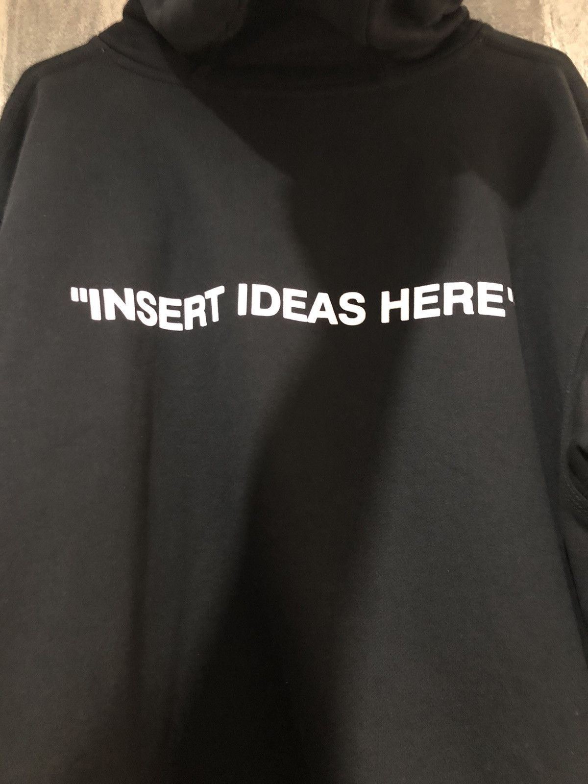 Virgil Abloh Nike x off white insert ideas here hoodie Grailed