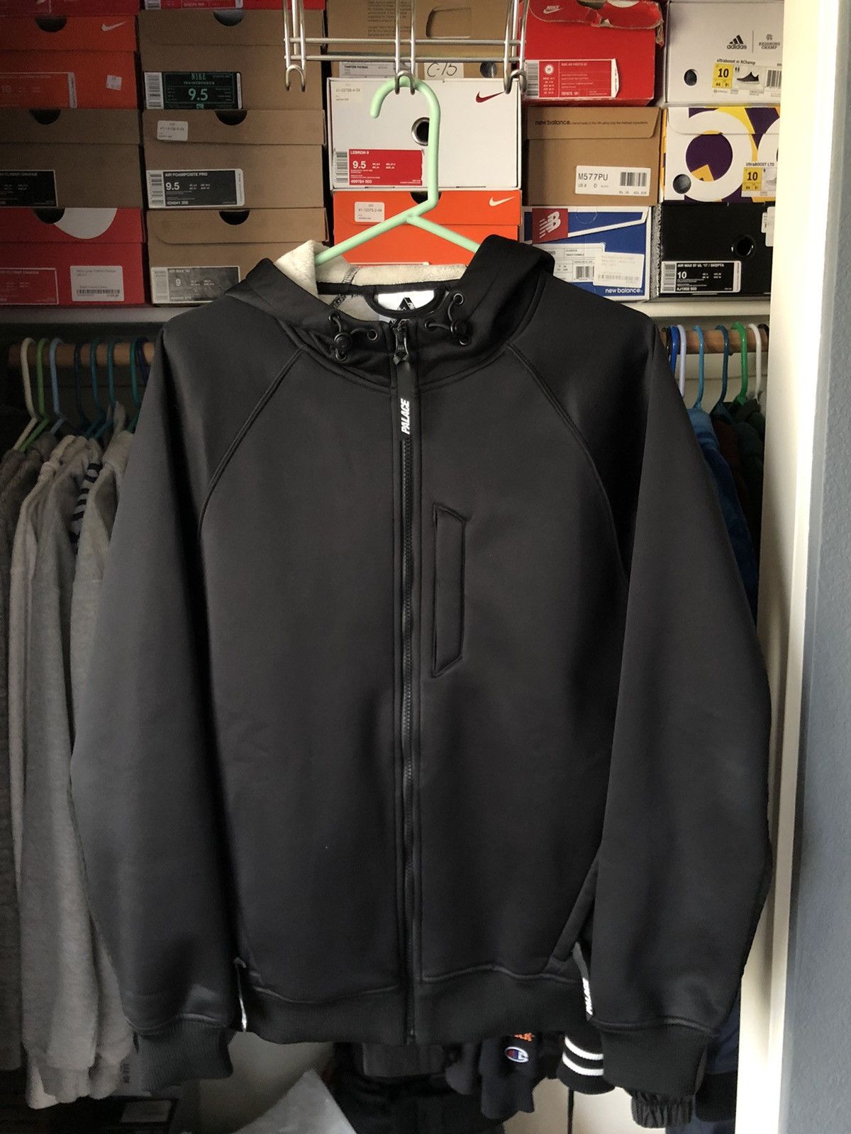 Adidas Palace X Adidas Neoprene Zip Up Hoodie (Small) | Grailed