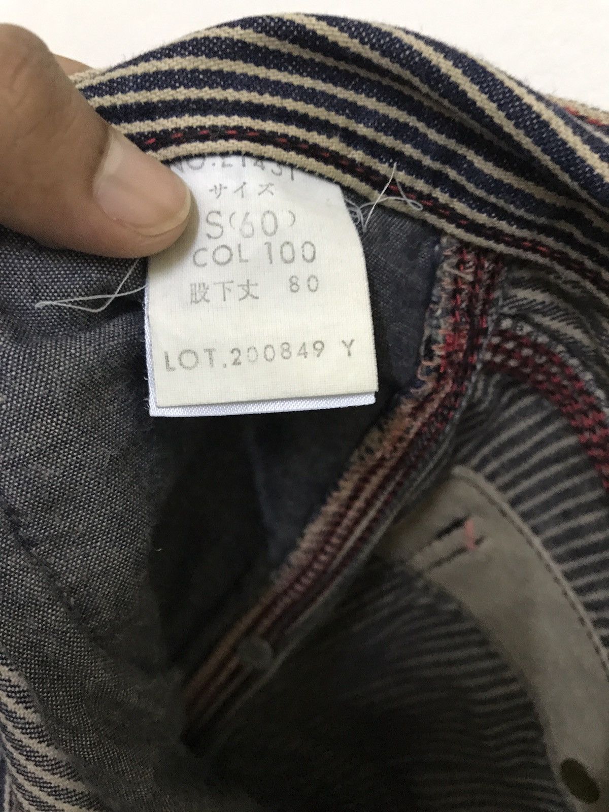 Japanese Brand JAPAN BRAND VERTICAL STRIPE HICKORY PANTS BY MADE IN NIPPON Size US 31 - 5 Thumbnail