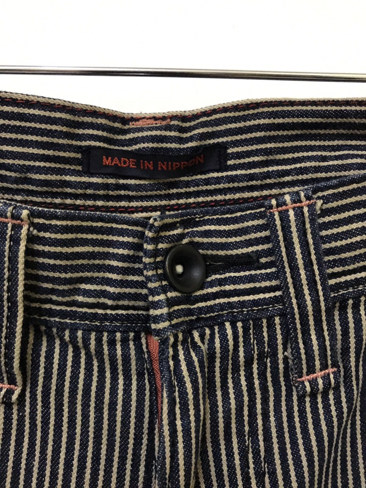 Japanese Brand JAPAN BRAND VERTICAL STRIPE HICKORY PANTS BY MADE IN NIPPON Size US 31 - 3 Thumbnail