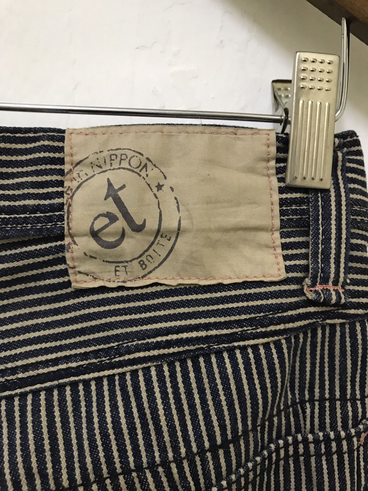 Japanese Brand JAPAN BRAND VERTICAL STRIPE HICKORY PANTS BY MADE IN NIPPON Size US 31 - 4 Thumbnail