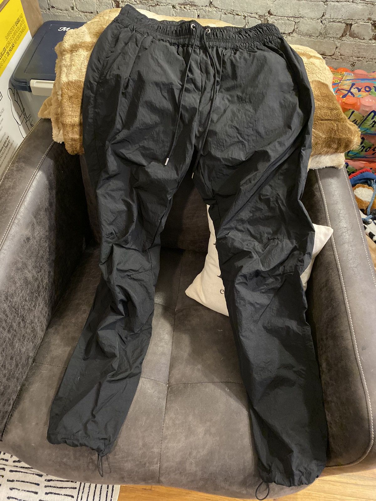 John Elliott John Elliott Black Nylon Himalayan Pants Grailed