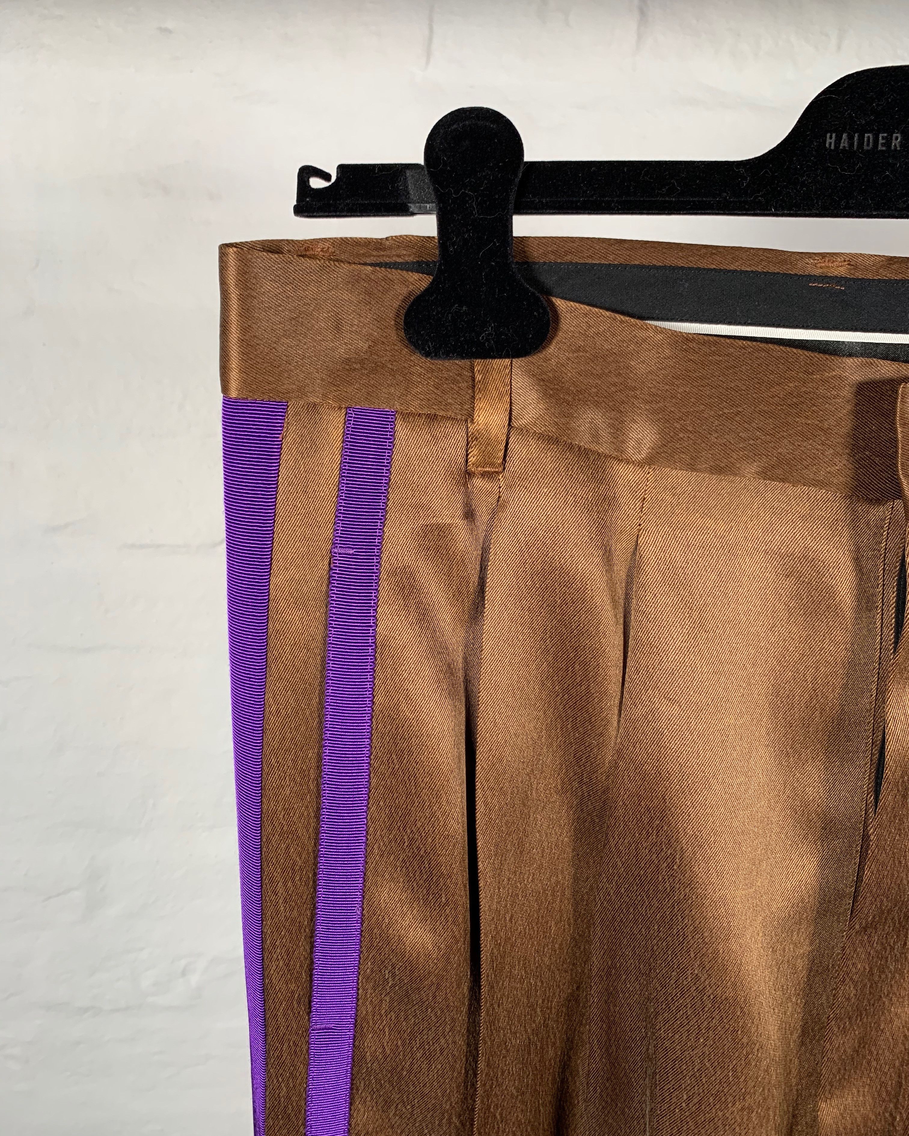 Haider Ackermann FW18 Runway Brown/Purple Pants Size US 32 / EU 48 - 3 Thumbnail