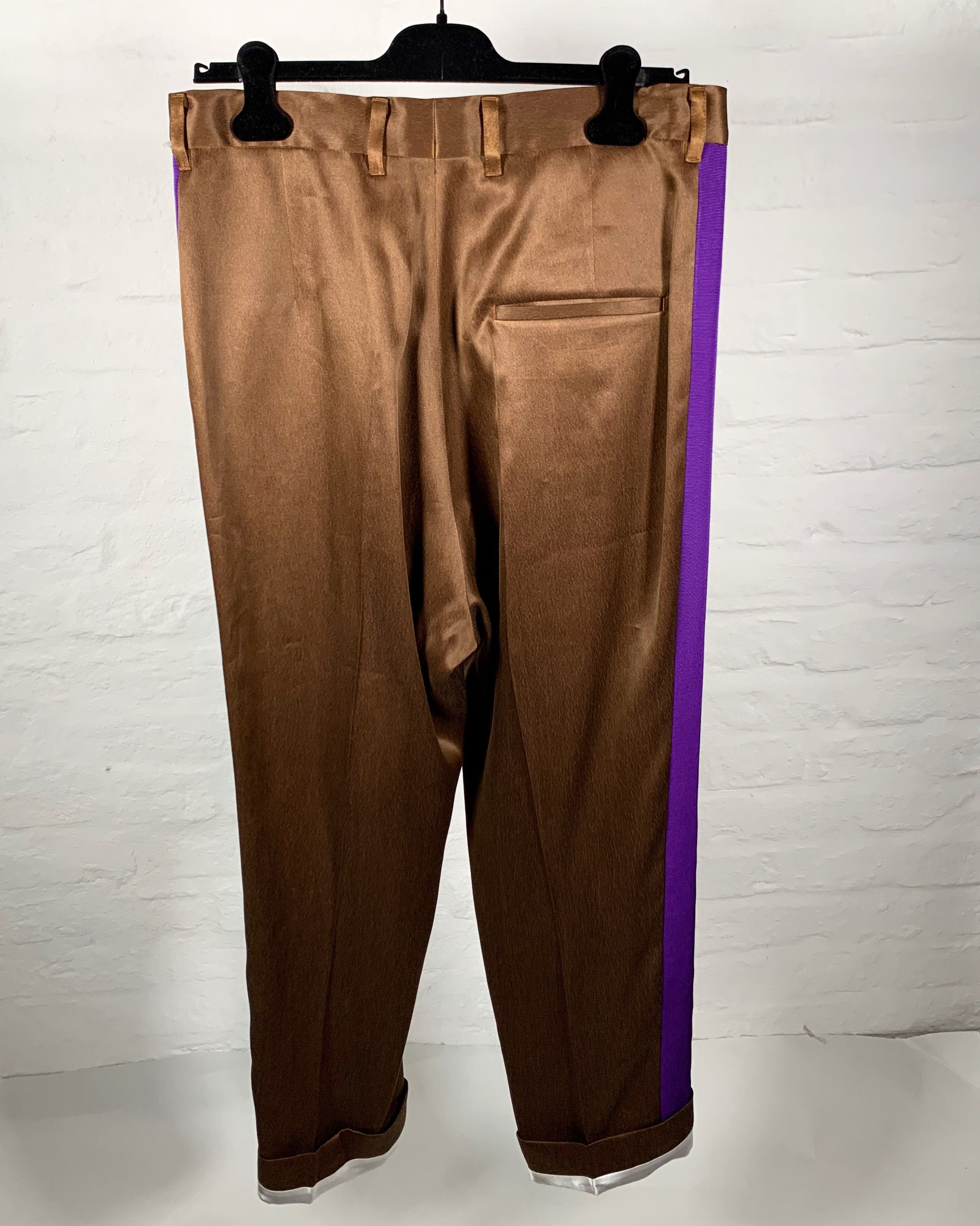 Haider Ackermann FW18 Runway Brown/Purple Pants Size US 32 / EU 48 - 2 Thumbnail