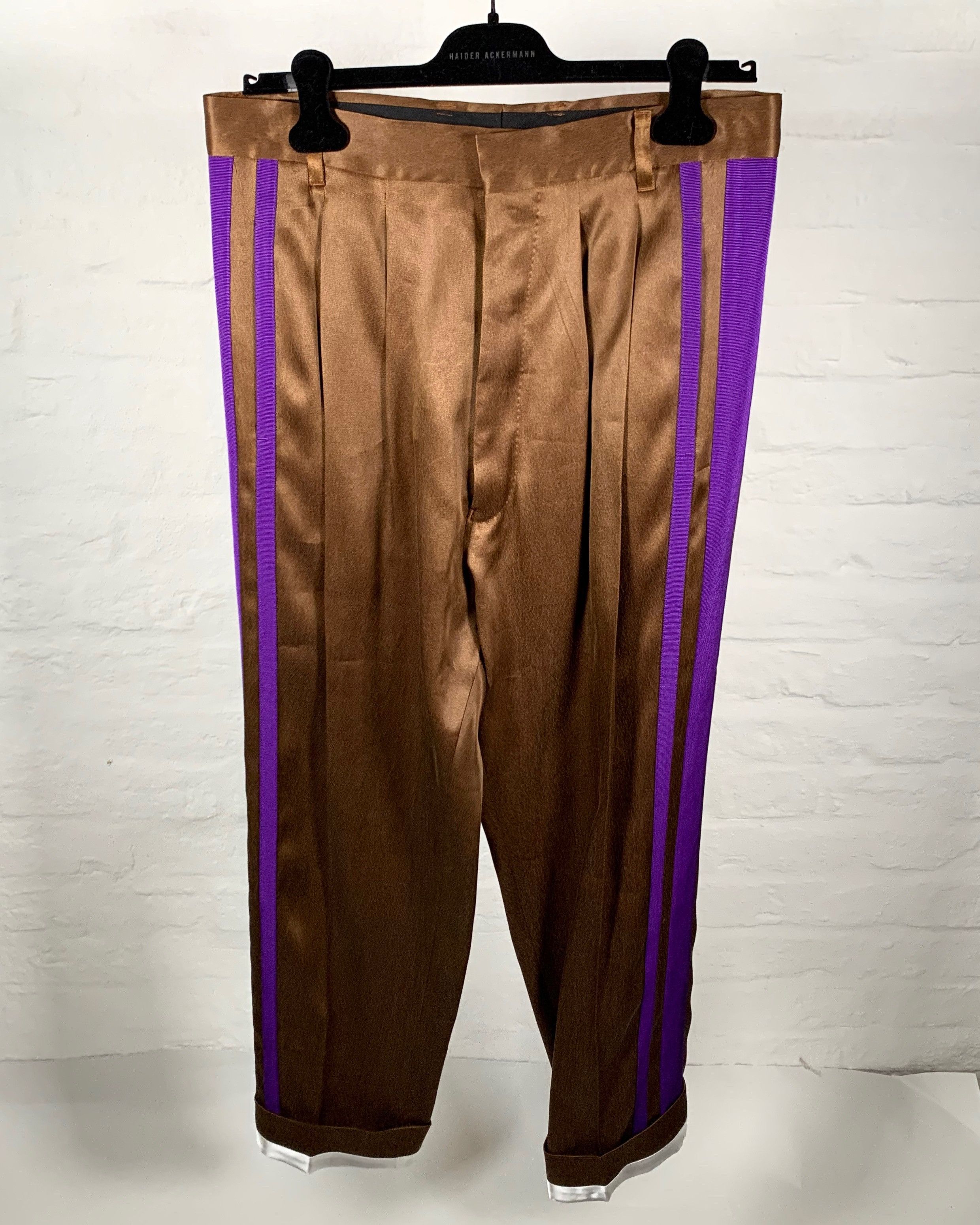 Haider Ackermann FW18 Runway Brown/Purple Pants Size US 32 / EU 48 - 1 Thumbnail