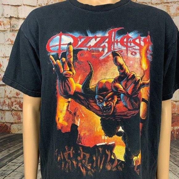 Band Tees × Ozzy Osbourne Concert Tee × Vintage Ozzfest 2002 Tour Shirt ...