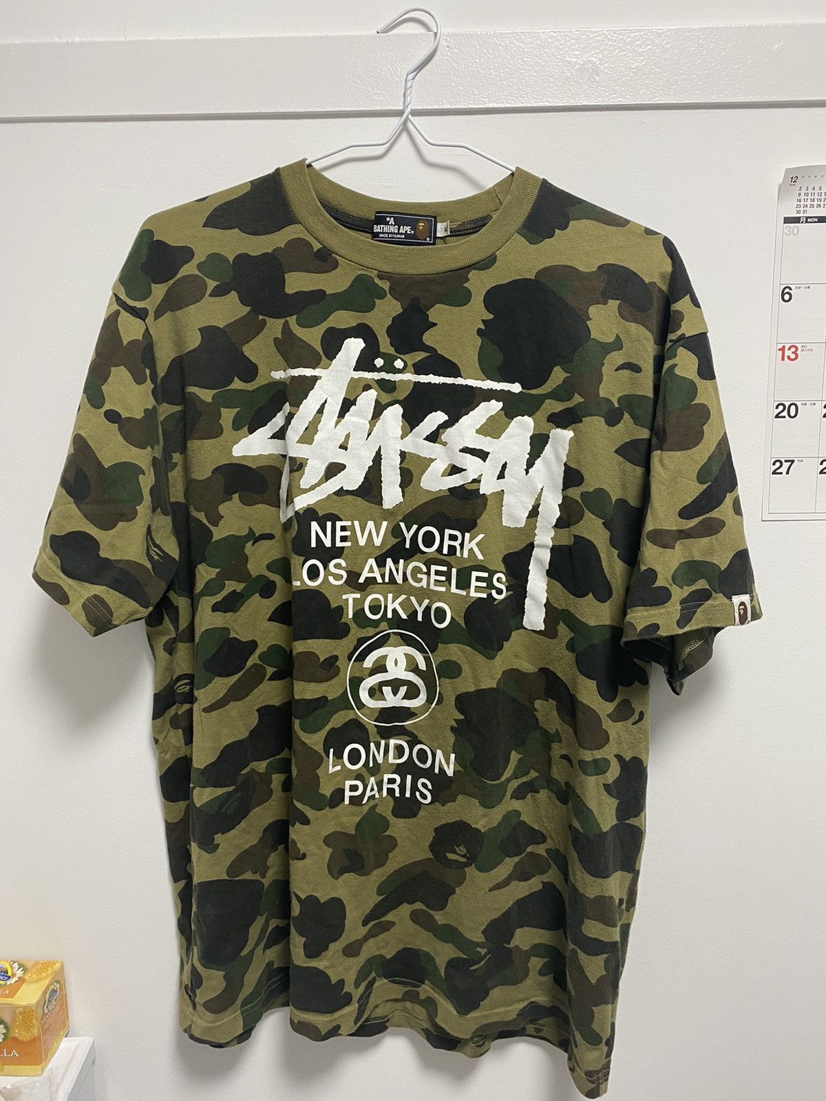 Bape × Stussy BAPE x STUSSY Collab T-shirt | Grailed