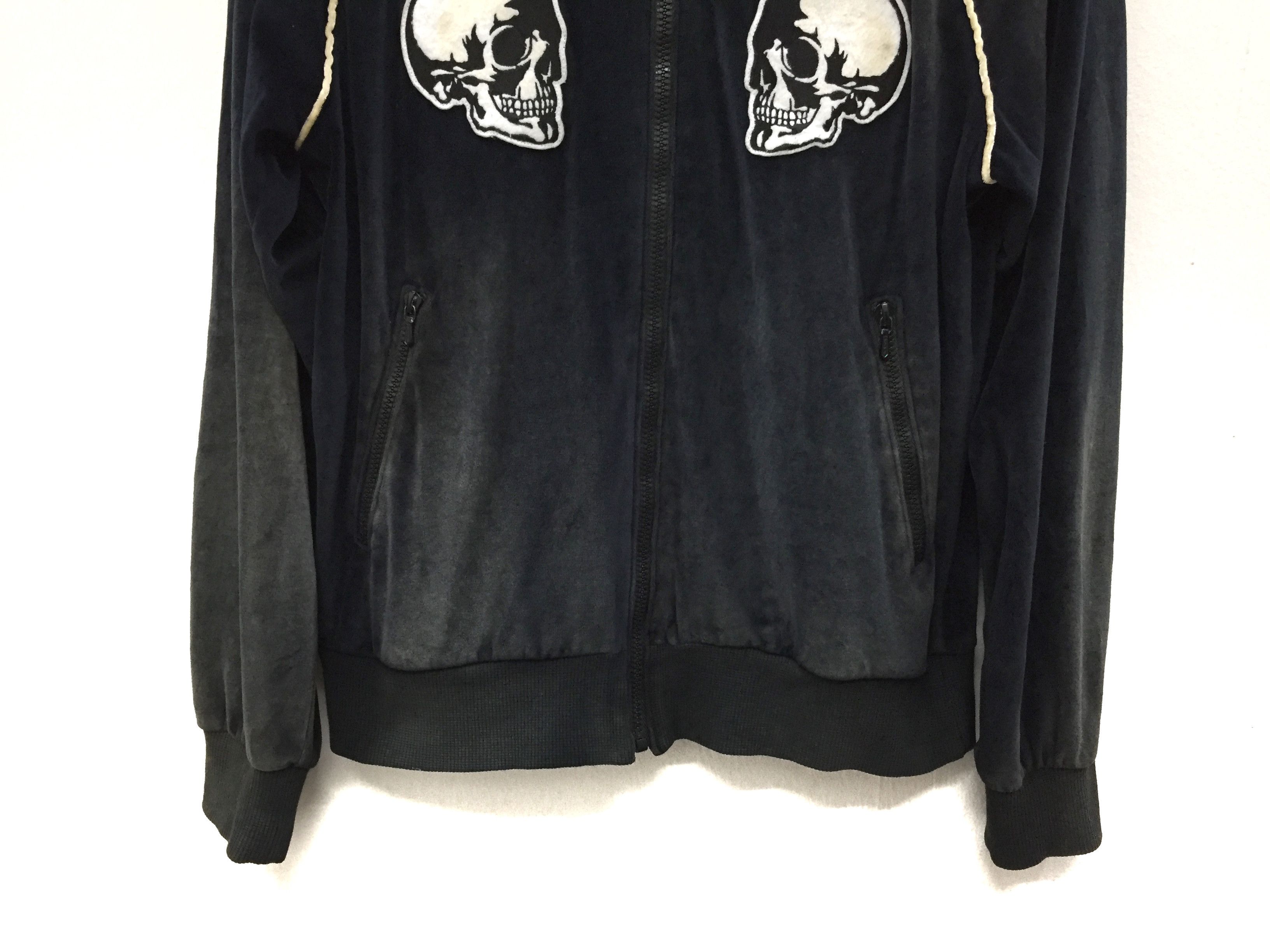 Number (N)ine SS04 Number Nine Velour Double Skull Clash sweater Size US M / EU 48-50 / 2 - 5 Thumbnail
