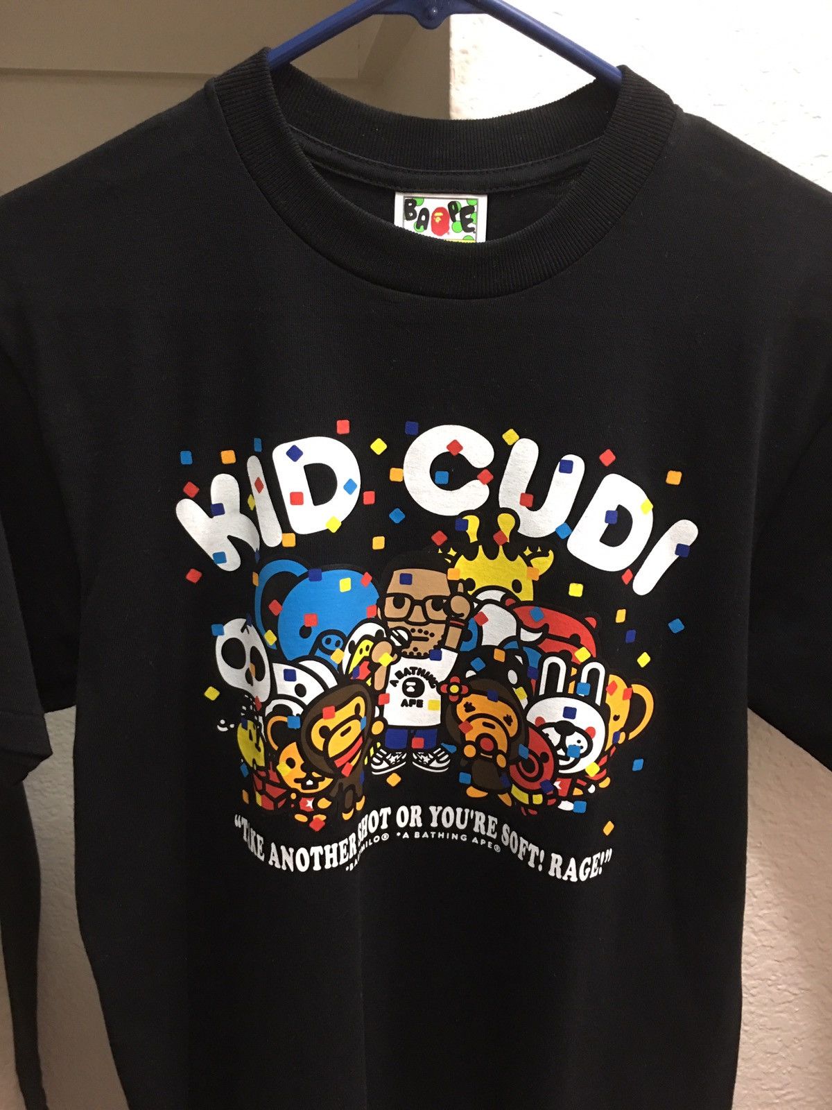 [DS] BAPE x Kid Cudi Tee in Black, Size: Medium T-Shirt by A Bathing Ape cheapest Japan