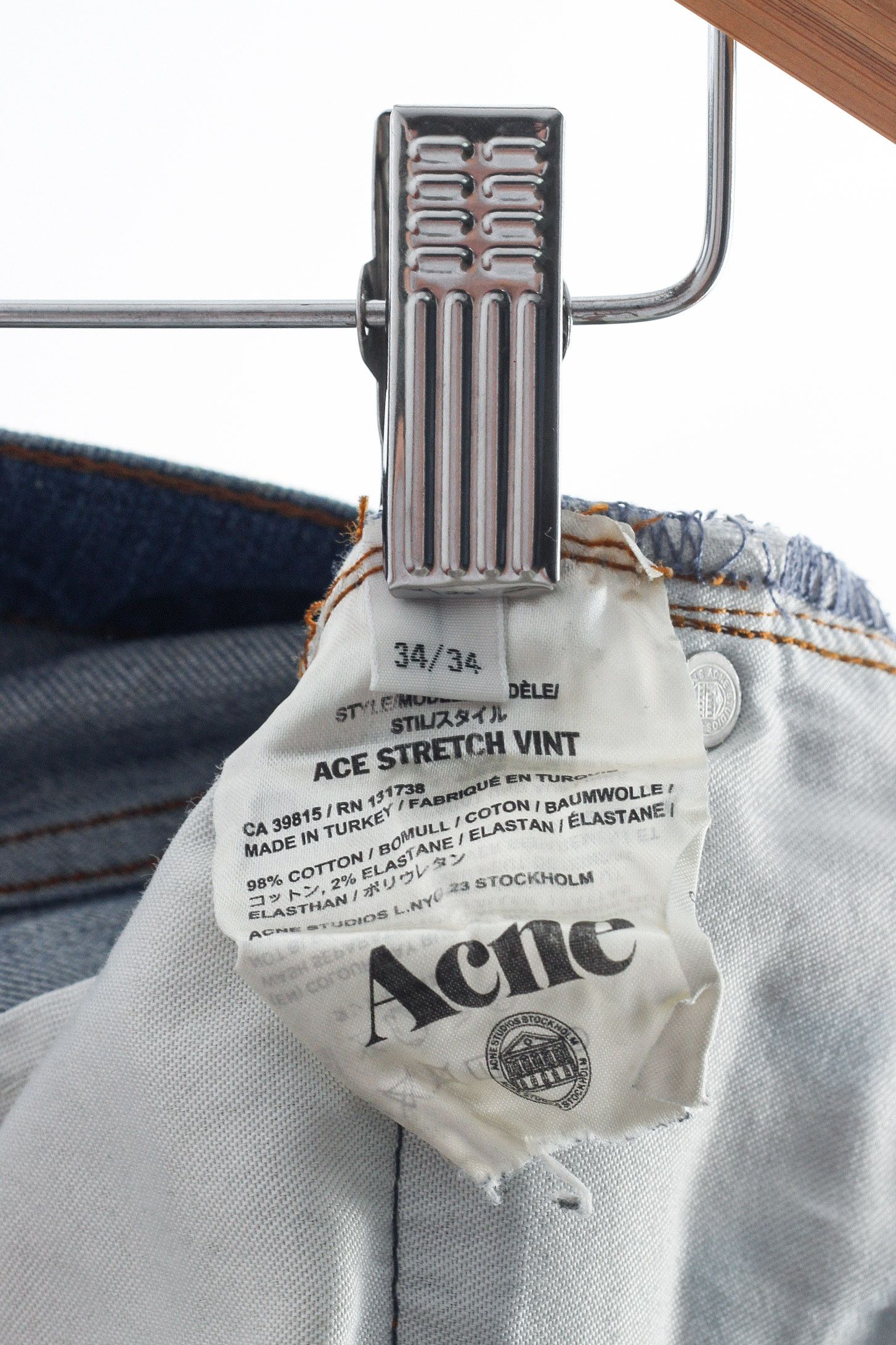 Acne Studios Mens ACNE STUDIOS Jeans Denim Pants Trousers A6269 Size US 34 / EU 50 - 9 Thumbnail