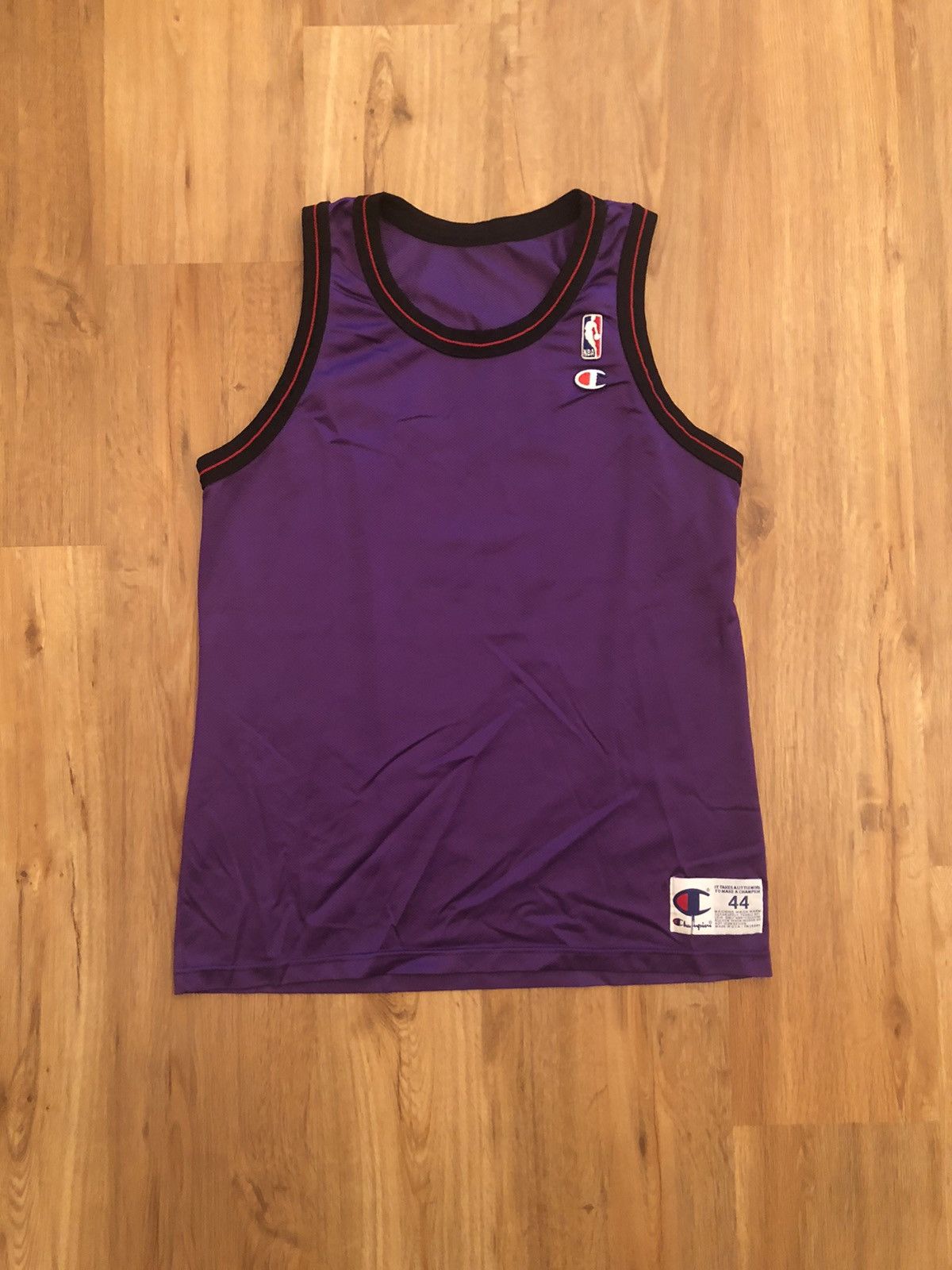 Champion Made In Usa Vintage Vtg 90s Champion Basketball Jersey Blank Toronto Raptors NBA Grailed