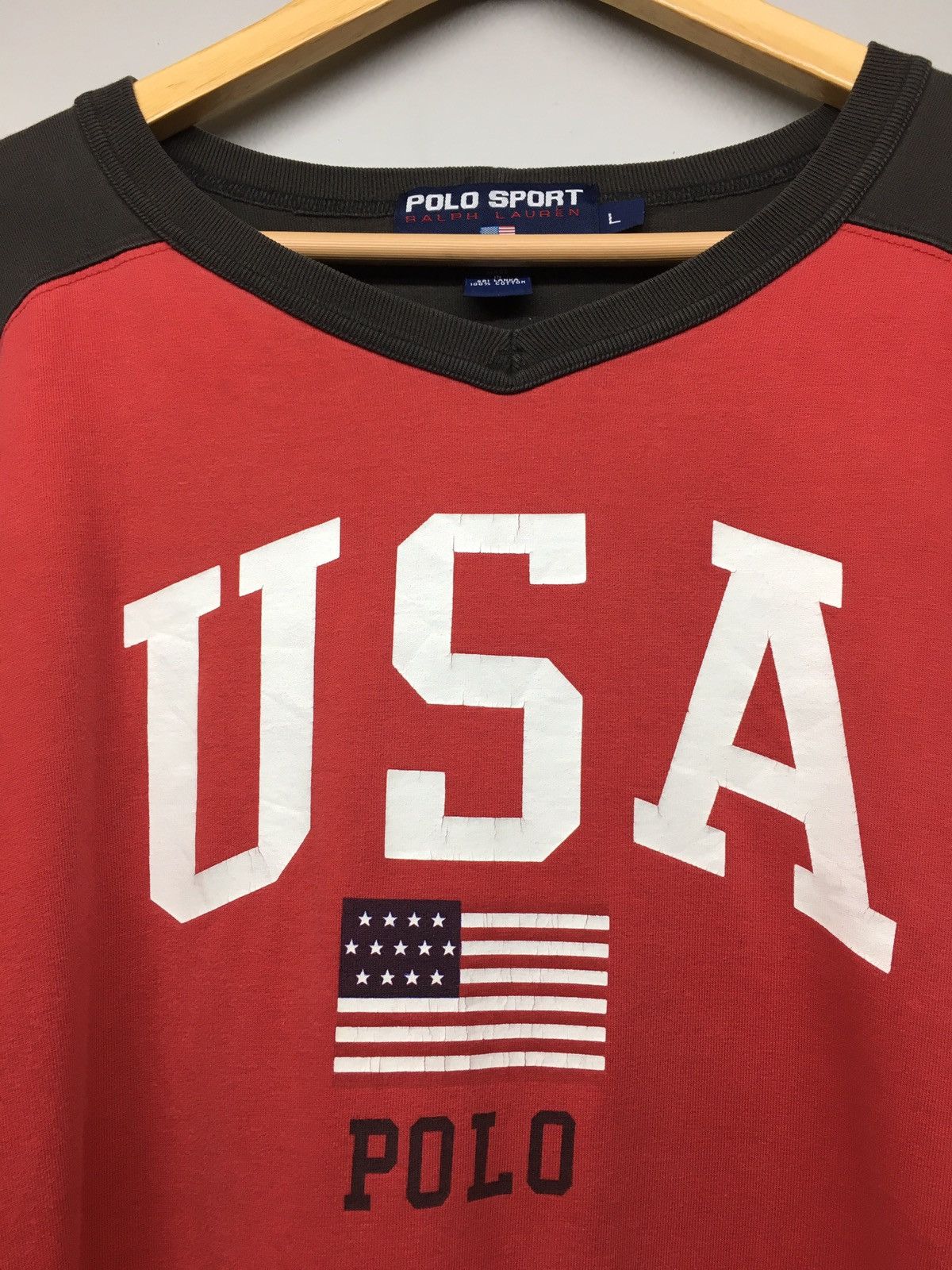 Polo Ralph Lauren Polo Sport Vintage Hockey Jersey USA 90s