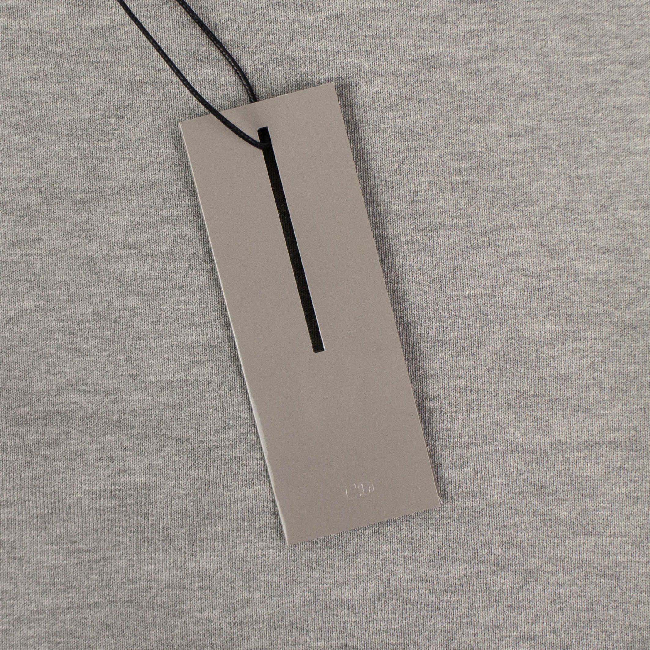 Dior Gray Cotton 'CD Icon' Logo Crew-Neck Sweater Size XL Size US XL / EU 56 / 4 - 6 Thumbnail