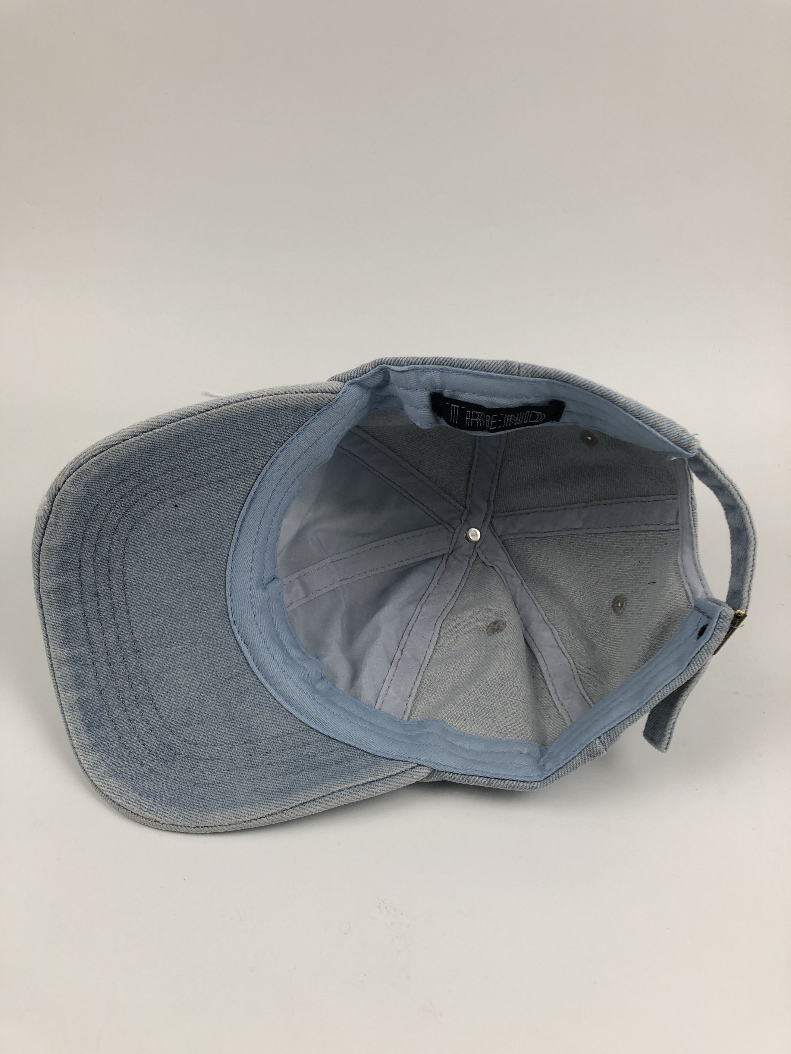 Vintage Light blue Denim outdoor streetfashion Cap hats Size ONE SIZE - 4 Thumbnail