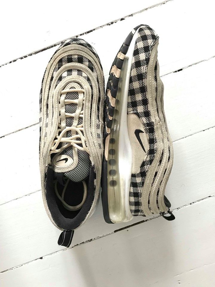 Air max 97 plaid light cream clearance