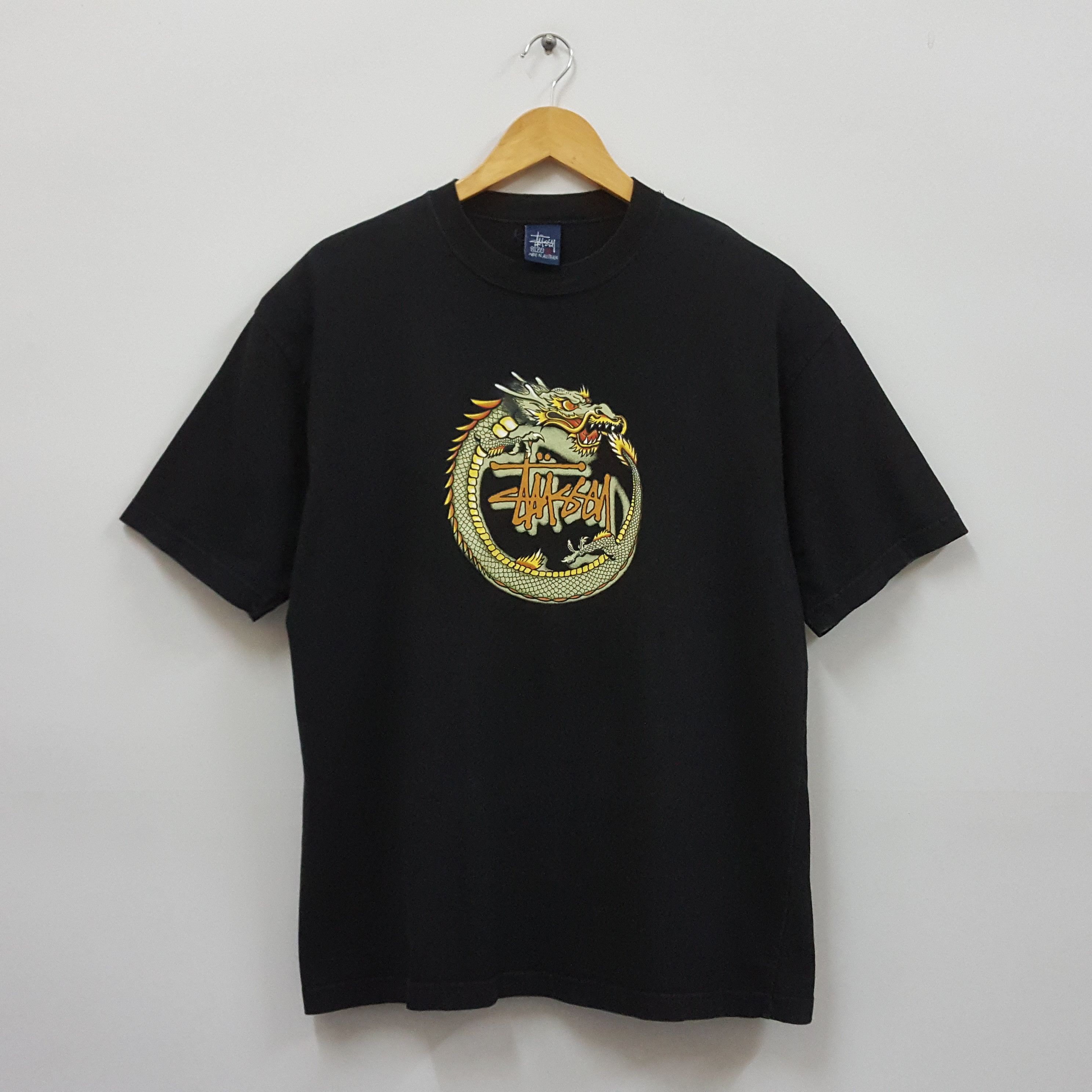 Vintage Vintage 90's STUSSY DRAGON t-shirt made in Australia | Grailed