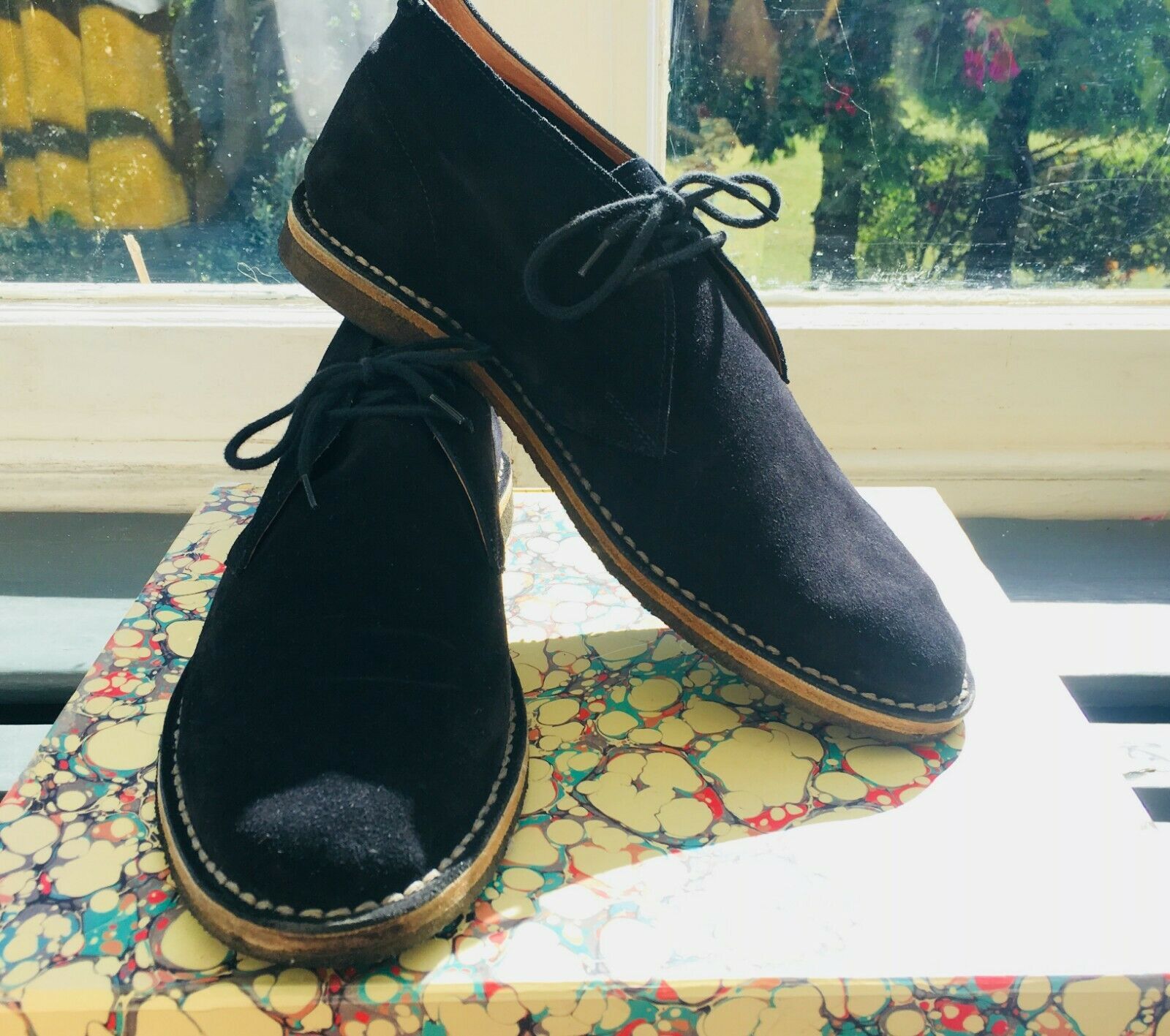 Dries Van Noten Dark Navy Suede Chukka/Desert Boot Black EU42 Size US 9 / EU 42 - 5 Thumbnail