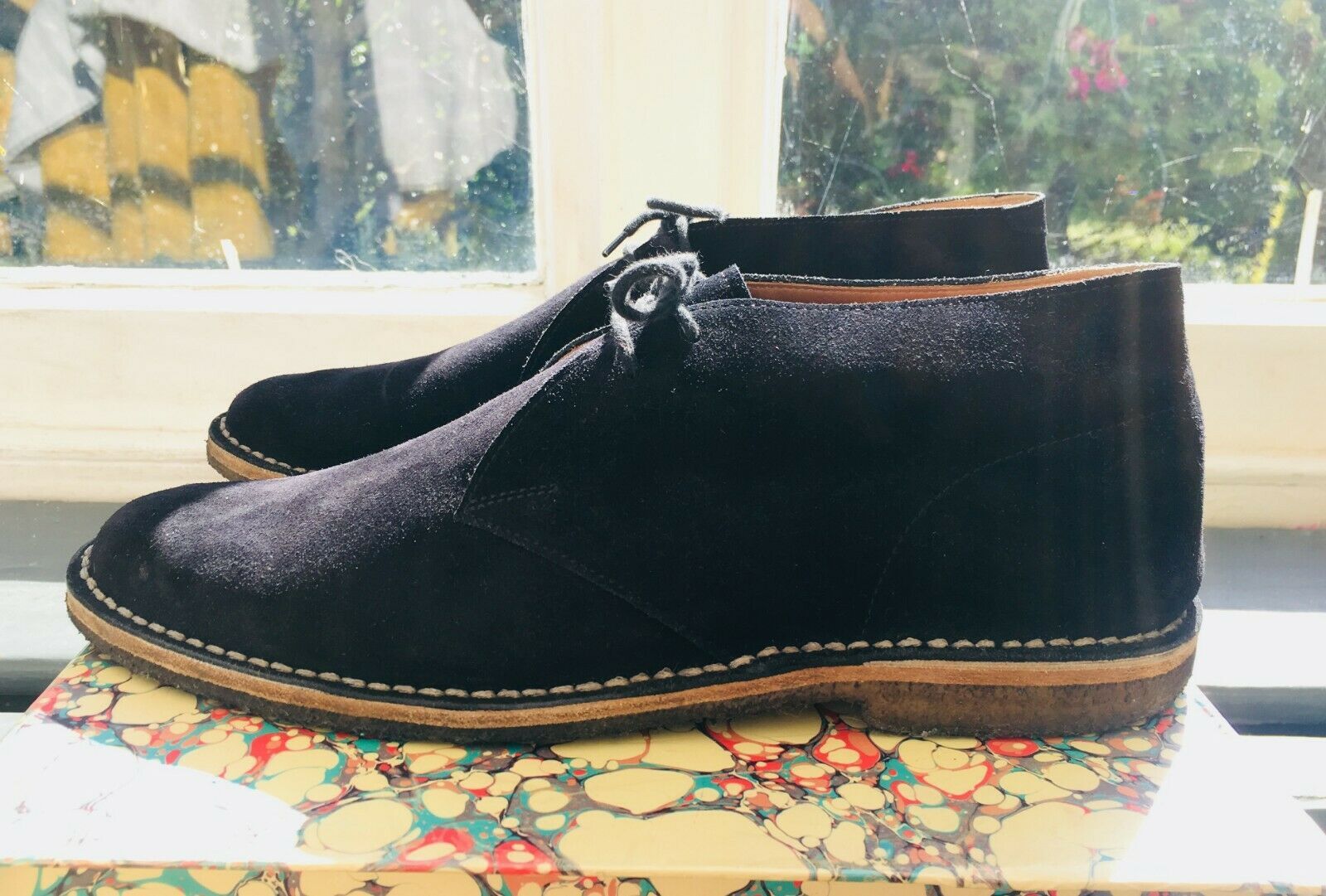 Dries Van Noten Dark Navy Suede Chukka/Desert Boot Black EU42 Size US 9 / EU 42 - 6 Thumbnail