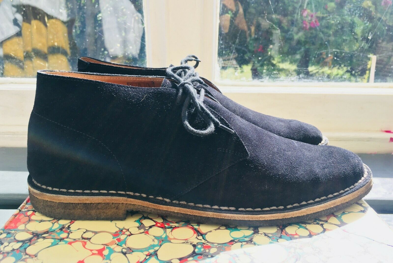 Dries Van Noten Dark Navy Suede Chukka/Desert Boot Black EU42 Size US 9 / EU 42 - 4 Thumbnail