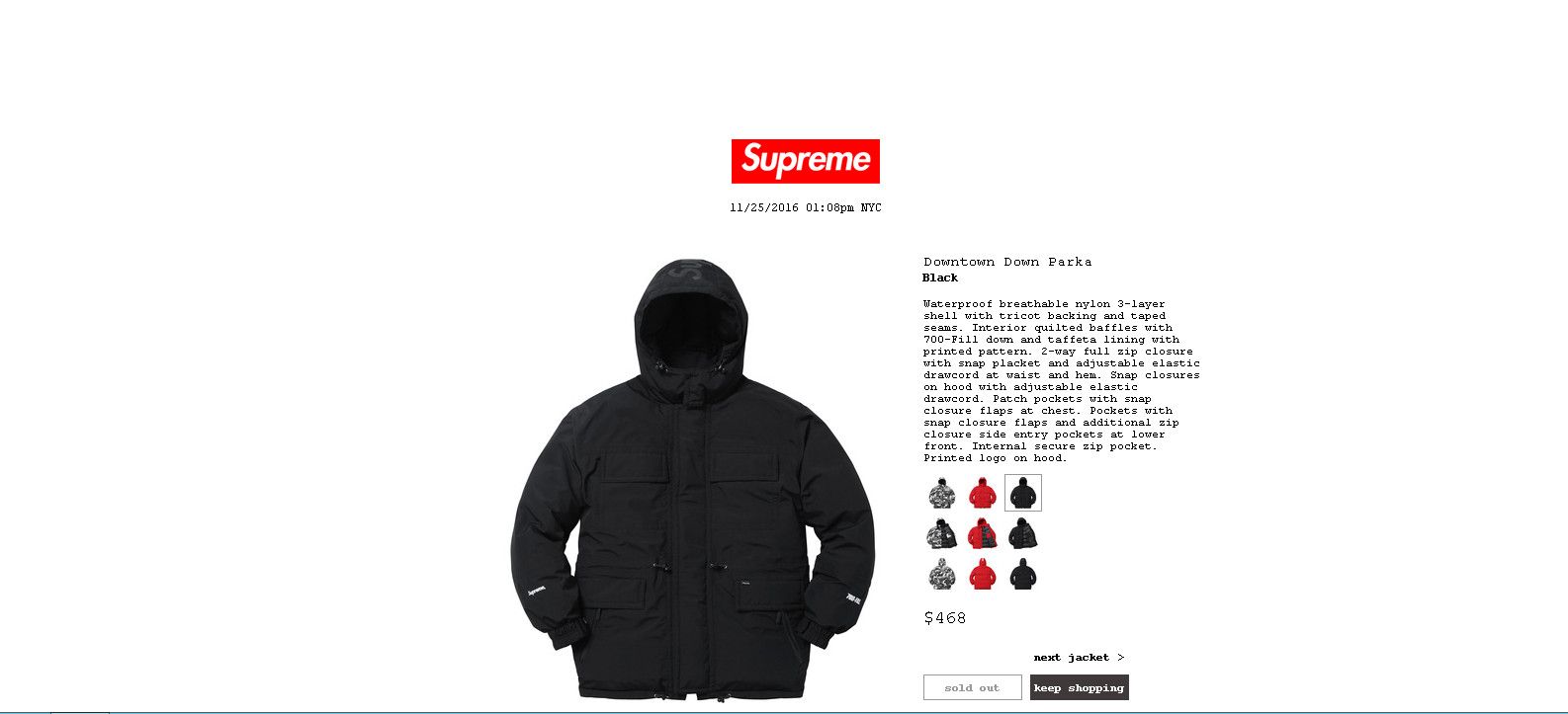 Supreme Downtown Parka