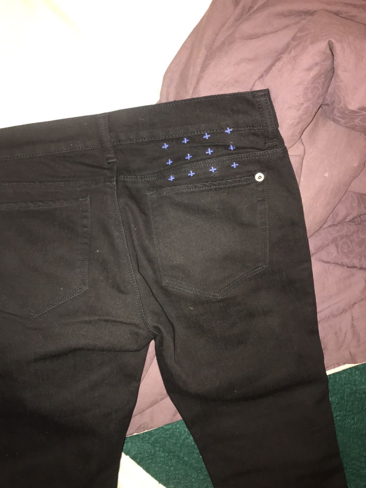 Ksubi Black Knight Super Skinny W/ Zippers Size US 27 - 2 Thumbnail