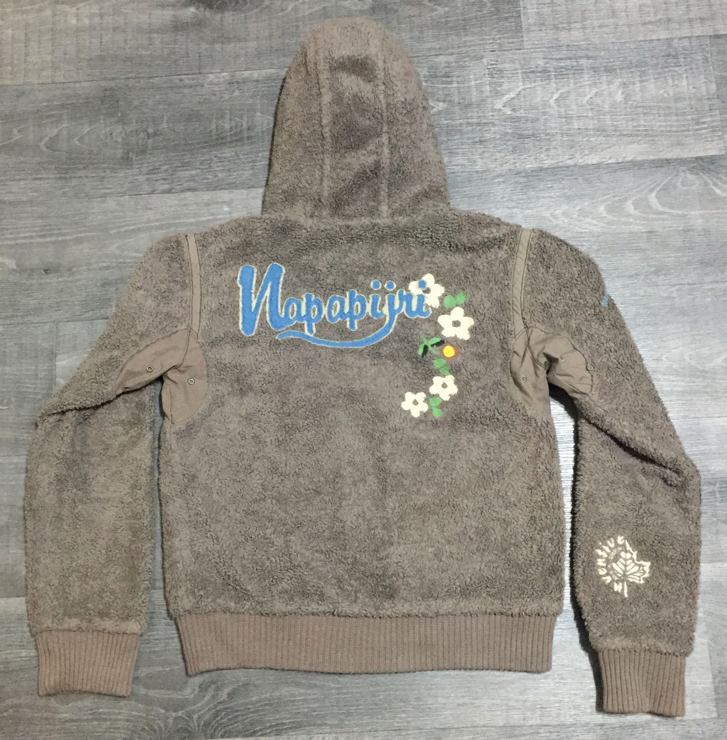 Napapijri Women's Sherpa Fleece Full Zip Jacket Embroidered Logo Size US L / EU 52-54 / 3 - 3 Thumbnail