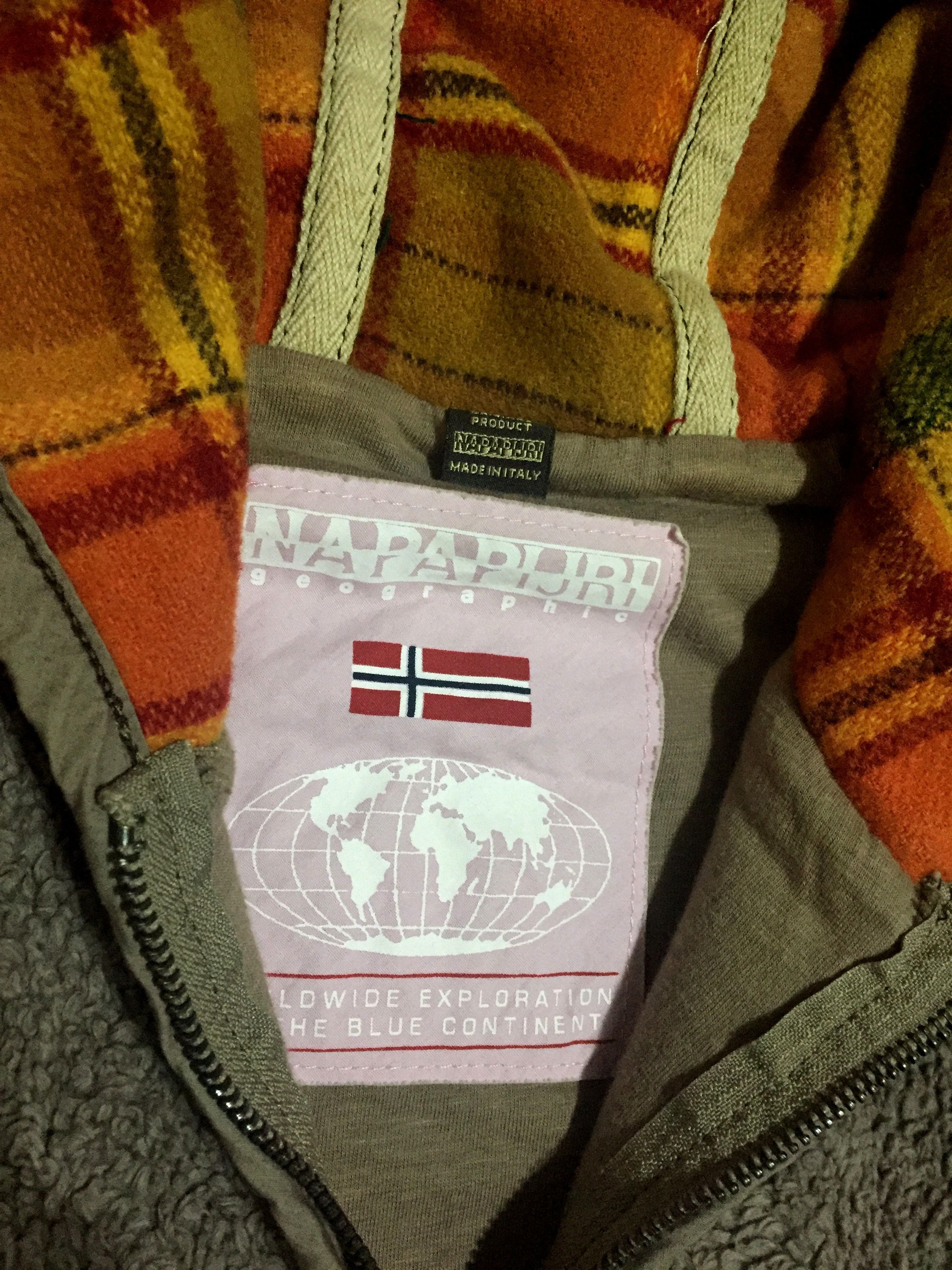 Napapijri Women's Sherpa Fleece Full Zip Jacket Embroidered Logo Size US L / EU 52-54 / 3 - 5 Thumbnail
