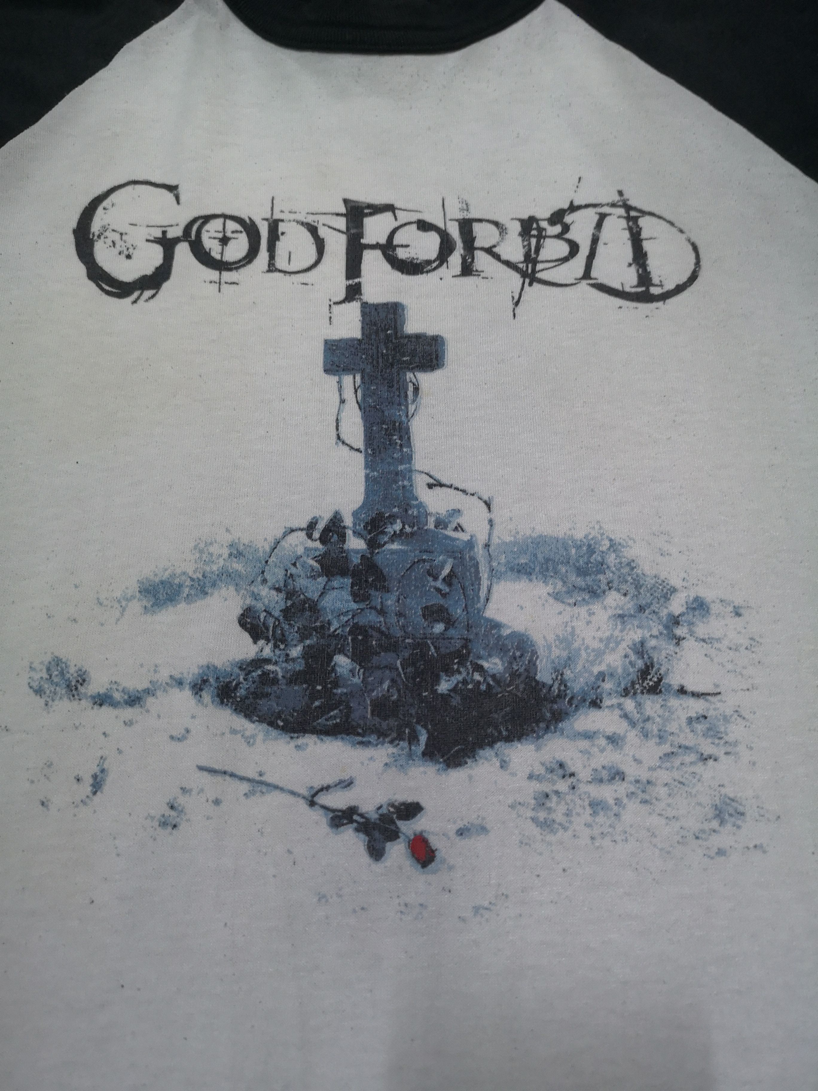 Band Tees × Vintage VINTAGE GOD FORBID Raglan tshirt 2003 Ep Size US L / EU 52-54 / 3 - 2 Thumbnail