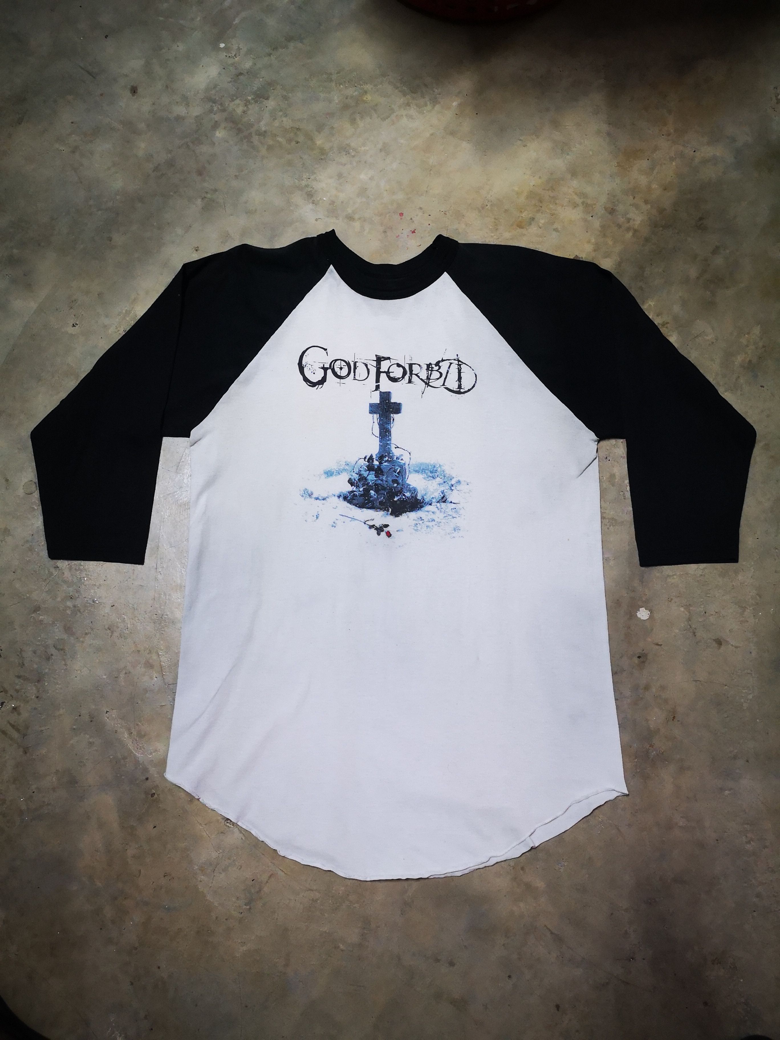 Band Tees × Vintage VINTAGE GOD FORBID Raglan tshirt 2003 Ep Size US L / EU 52-54 / 3 - 1 Thumbnail