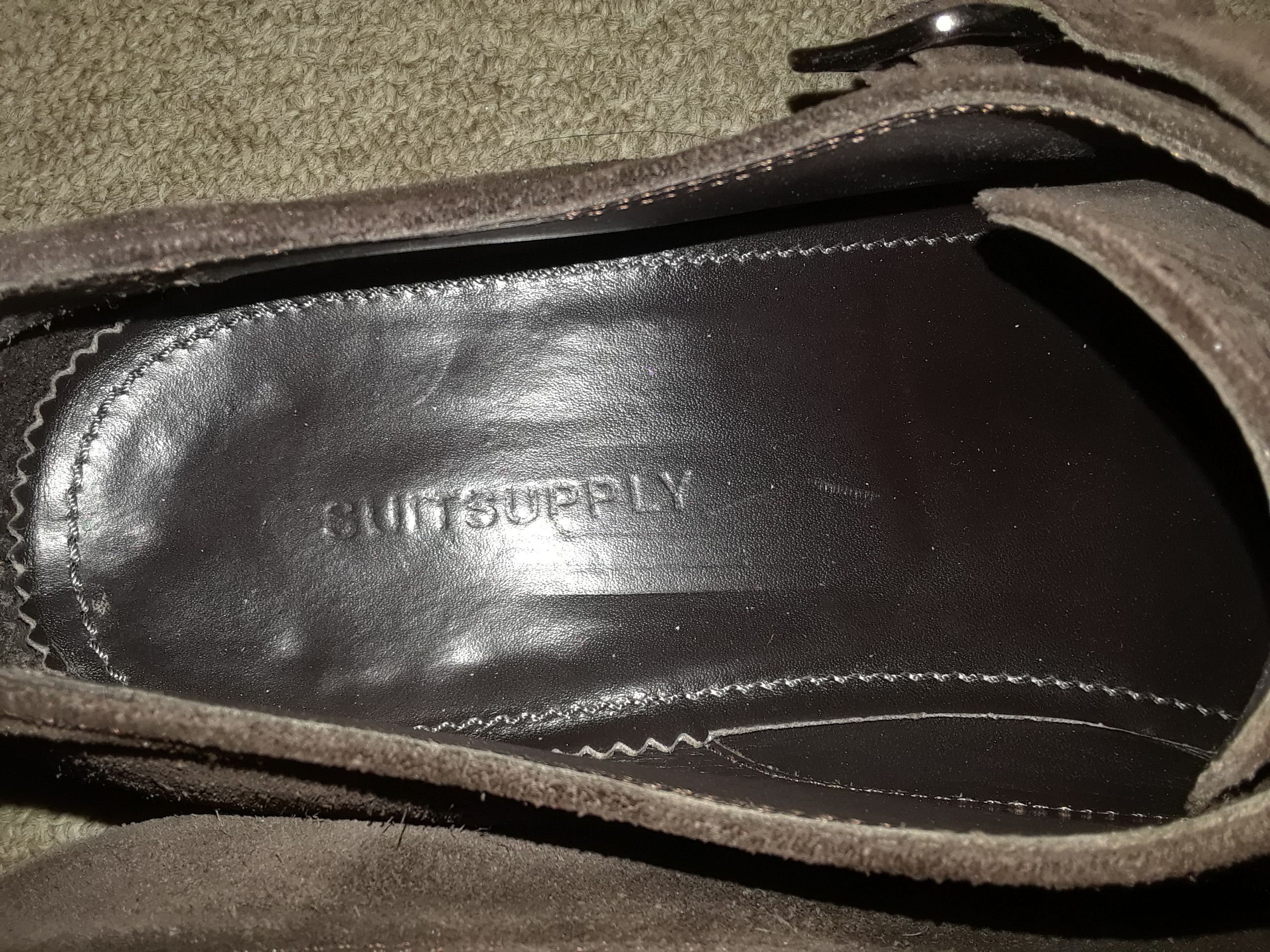 Suitsupply Dark Brown Double Monk Strap Suede Size US 11 / EU 44 - 3 Thumbnail