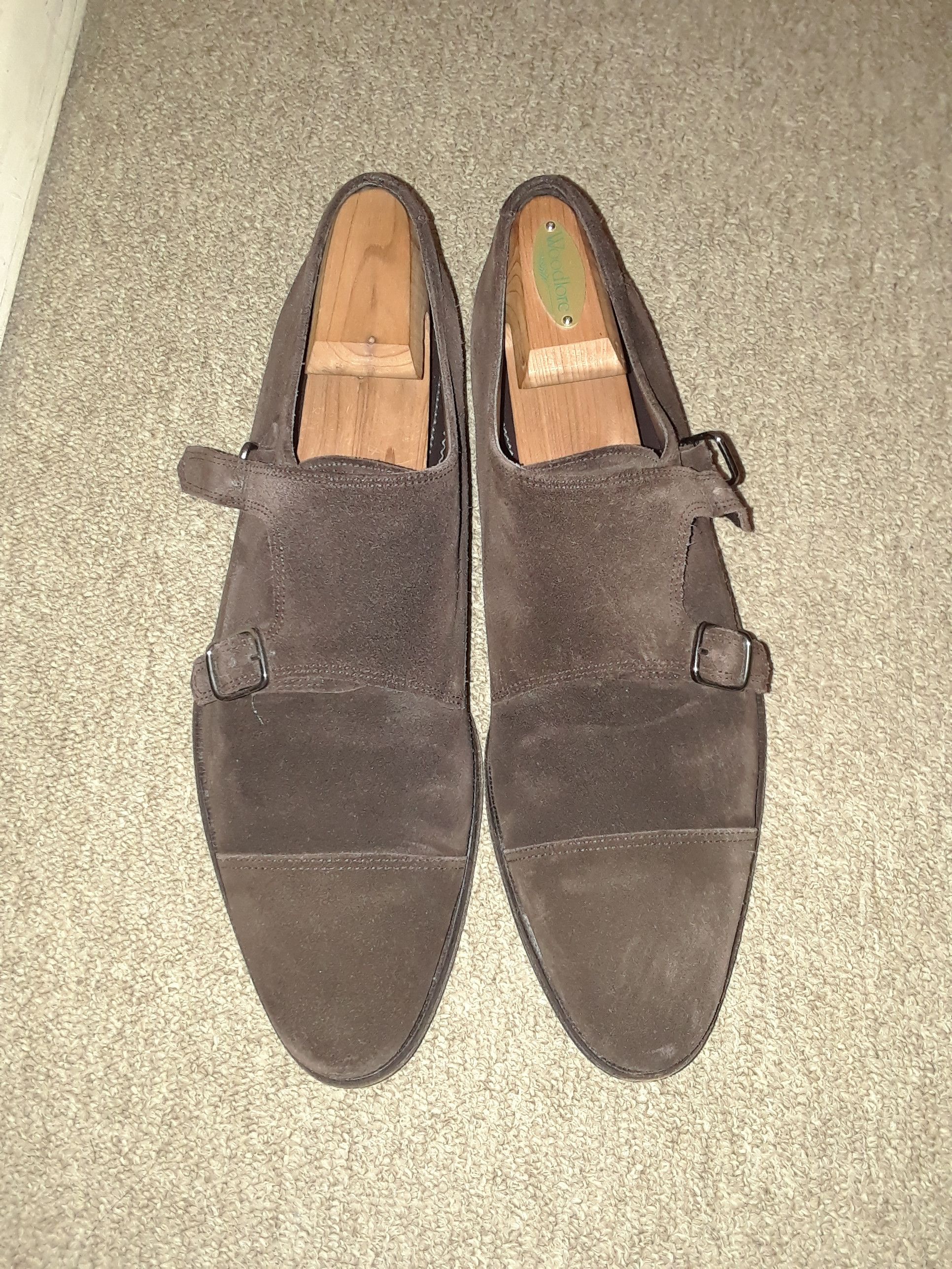 Suitsupply Dark Brown Double Monk Strap Suede Size US 11 / EU 44 - 1 Thumbnail