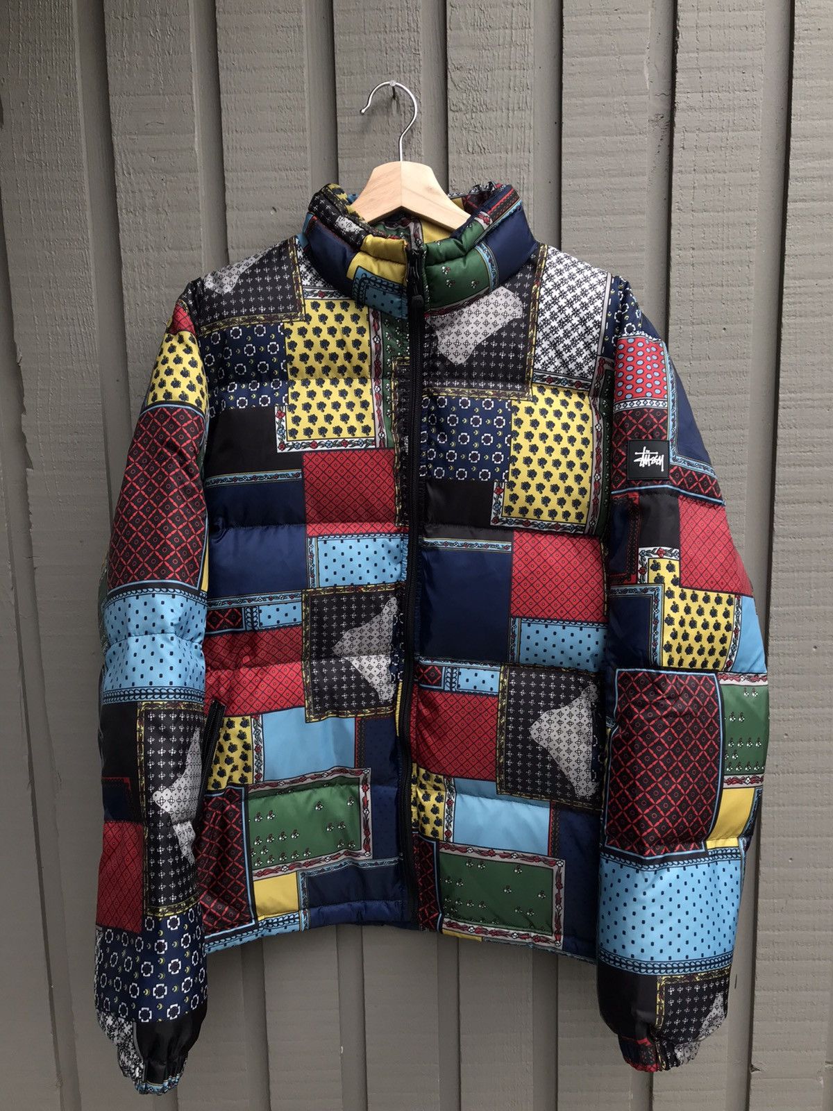 Stussy Stussy patchwork puffer down jacket | Grailed