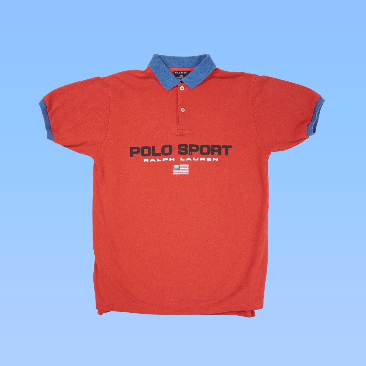 Polo Ralph Lauren Polo Sport red/blue collared shirt with classic