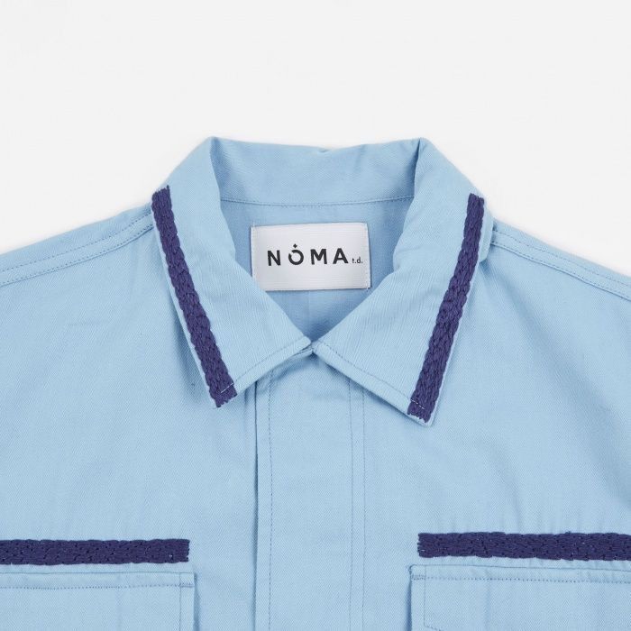 NOMA t.d Noma td t.d. Embroidered fueld jacket light blue Size US M / EU 48-50 / 2 - 2 Thumbnail