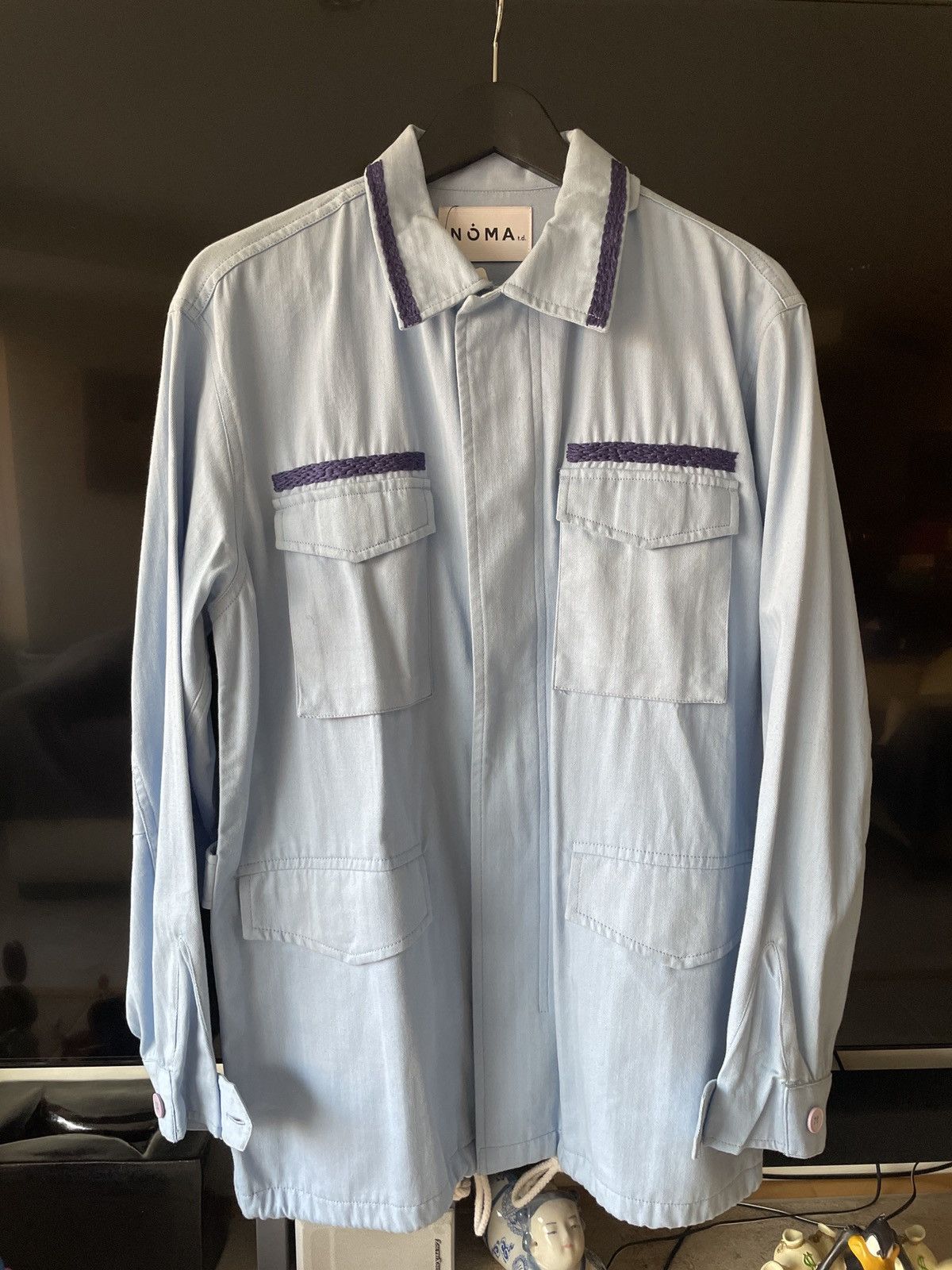 NOMA t.d Noma td t.d. Embroidered fueld jacket light blue Size US M / EU 48-50 / 2 - 3 Thumbnail