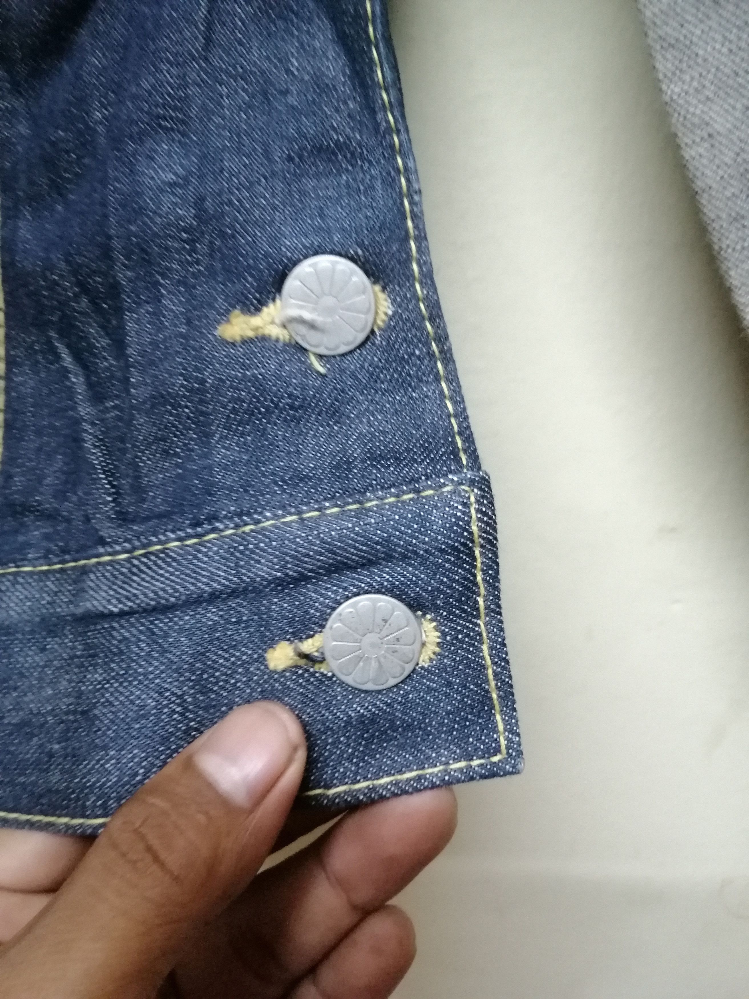 Japanese Brand × SOMET Somet Taisai Denim Jacket Nice Design Size US XS / EU 42 / 0 - 8 Thumbnail